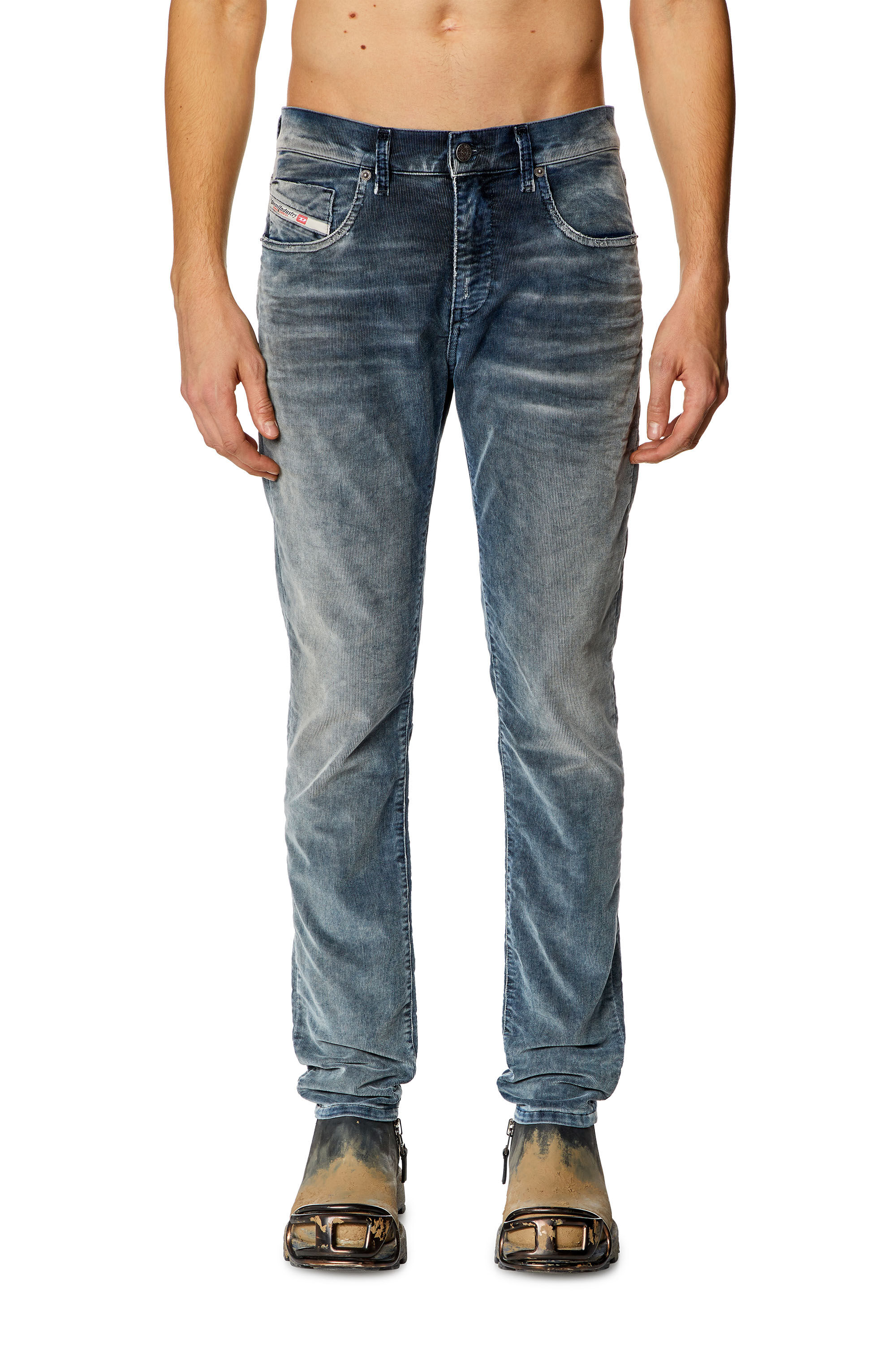 Diesel - Man Slim Jeans 2019 D-Strukt 068JF, Dark Blue - Image 3