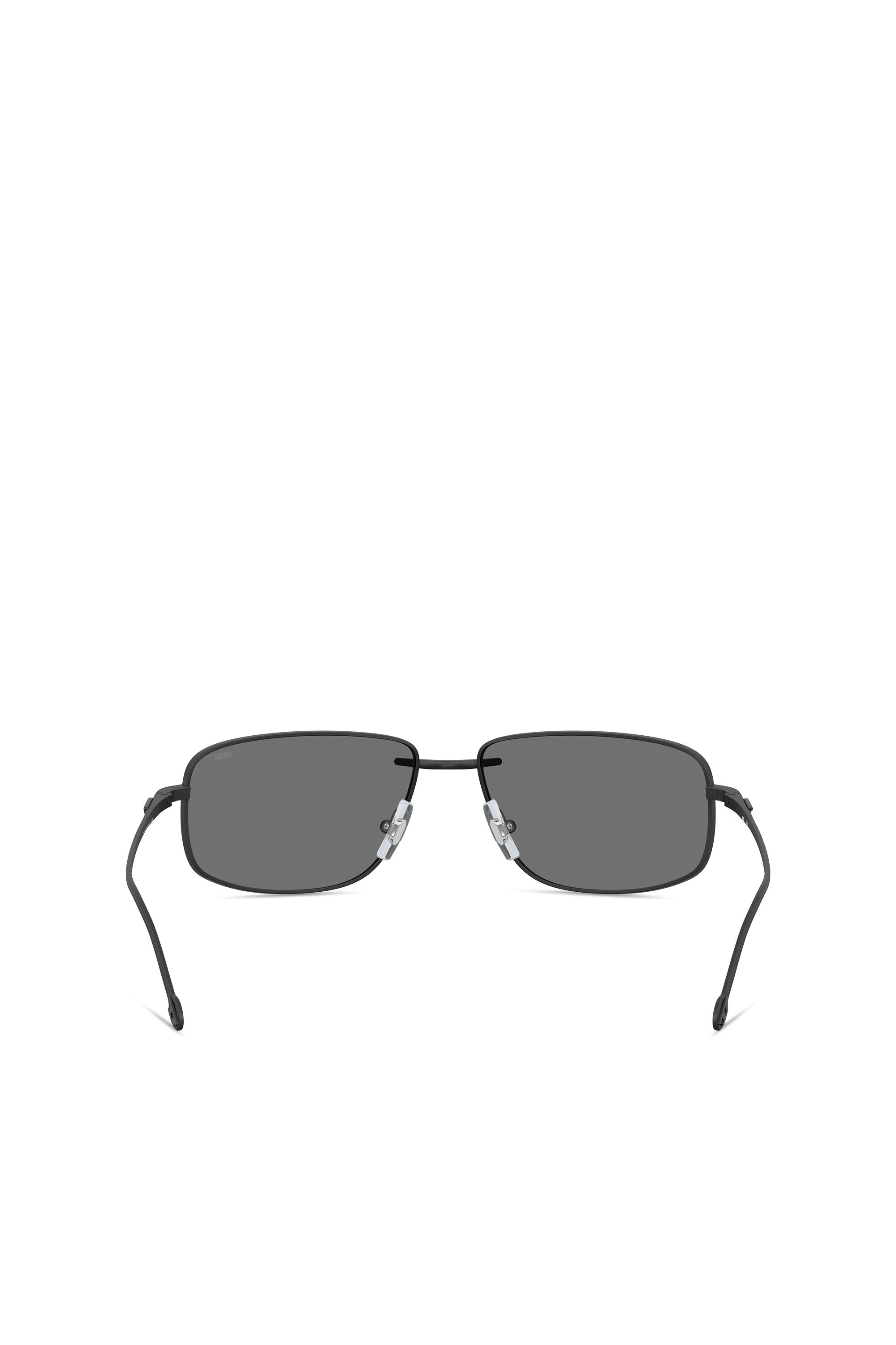 Diesel - 0DL1005, Unisex's Racer shape sunglasses in metal in Black - 3