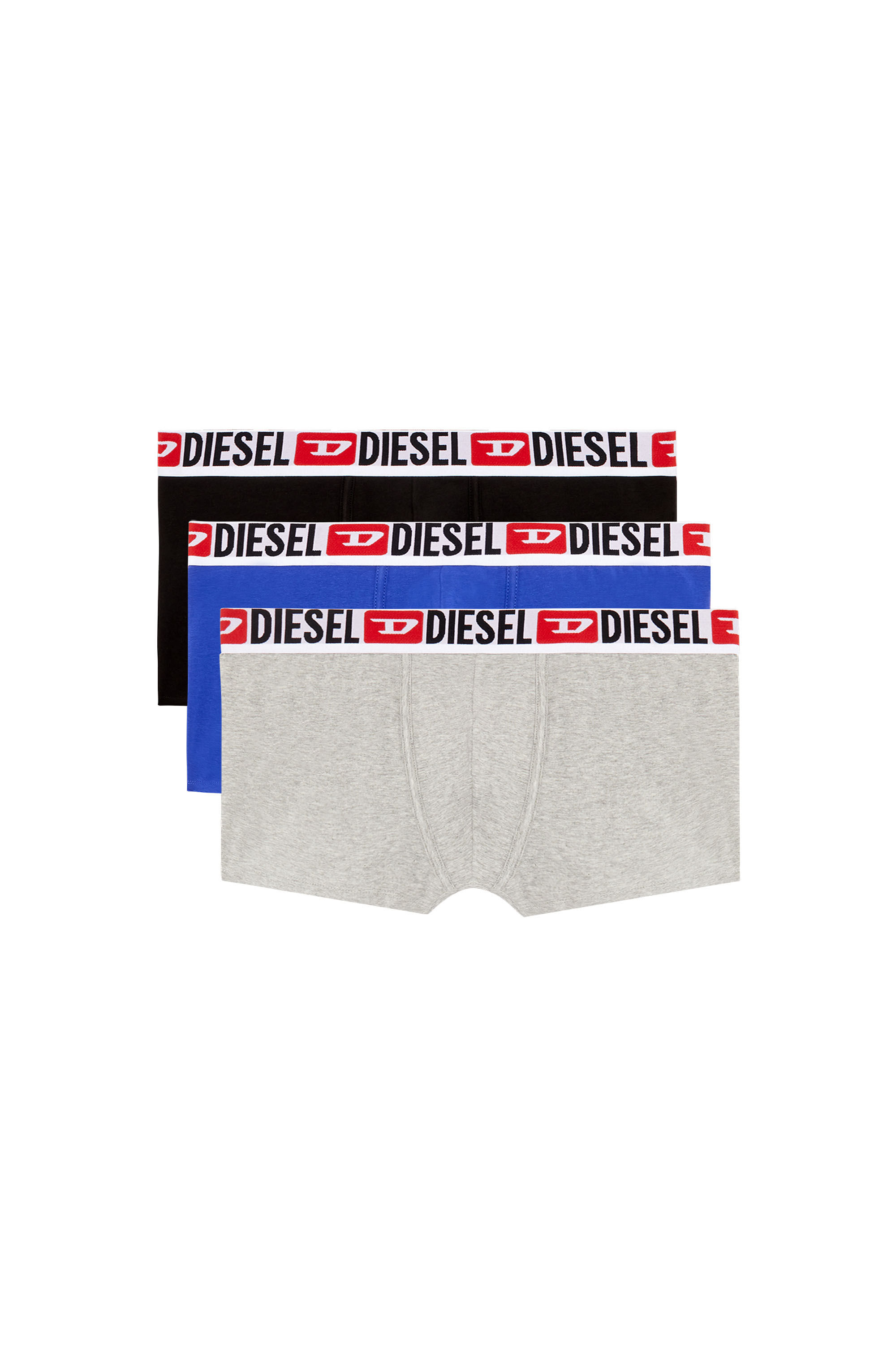Diesel - UMBX-DAMIENTHREEPACK, Man Three-pack of all-over logo waist boxers in Multicolor - Image 2