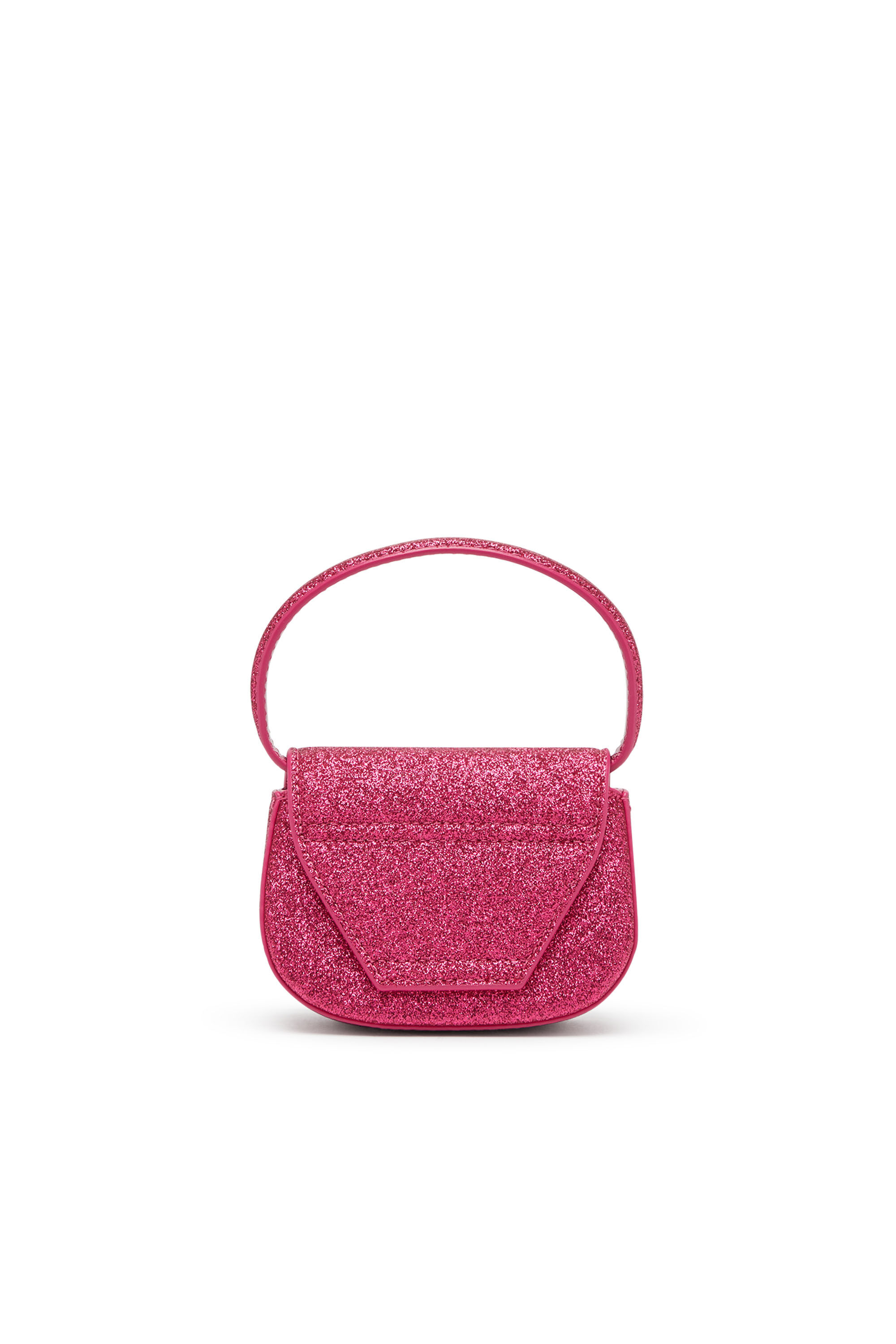 Diesel - 1DR XS, Woman 1DR XS-Iconic mini bag in glitter fabric in Pink - Image 3