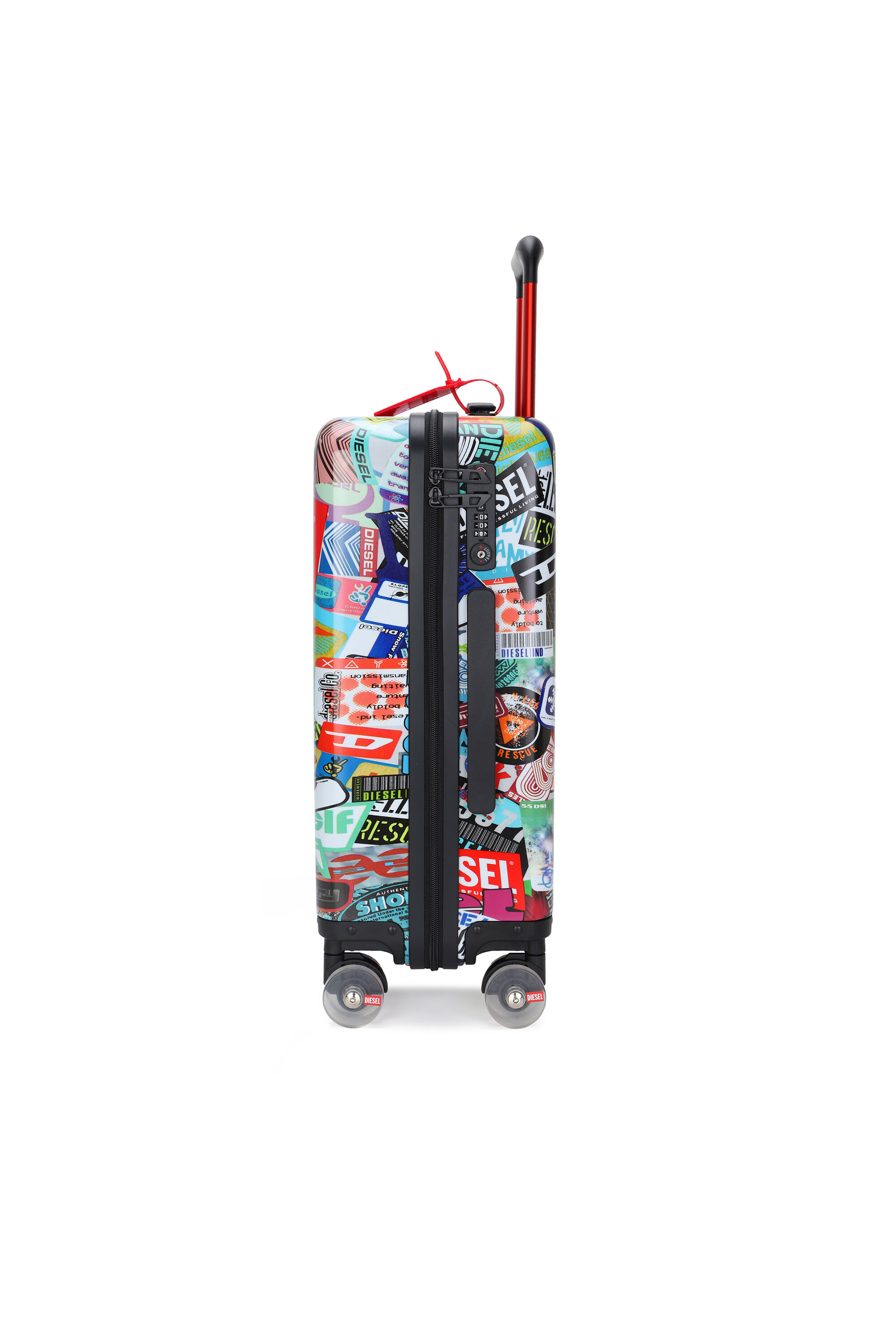 Diesel - DIESEL PC PRINTED TROLLEY-STICKERS- DSL0, Unisex's Sticker style suitcase size S in Multicolor - 3