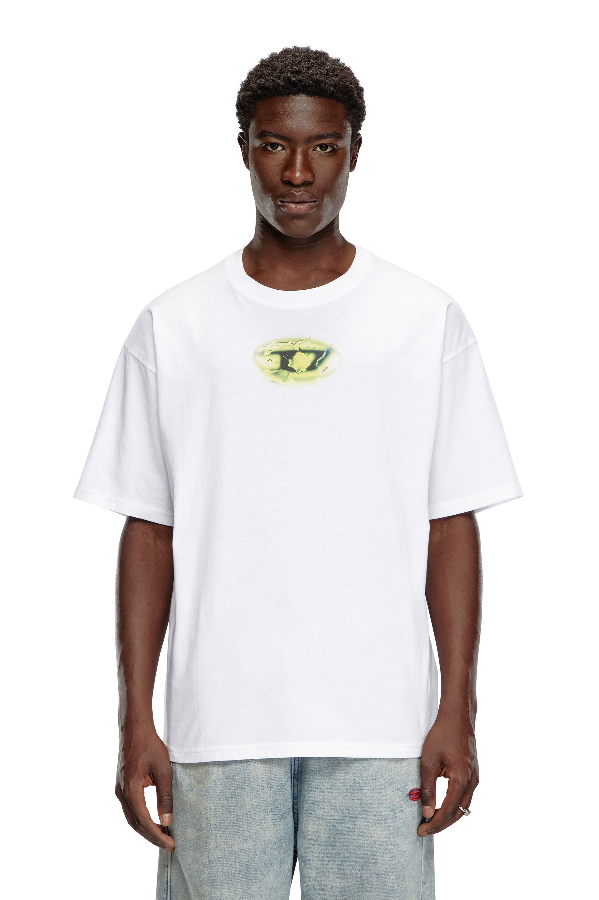 Diesel - T-BOXT-K3, Man T-shirt with glowing-effect logo in ToBeDefined - Image 3