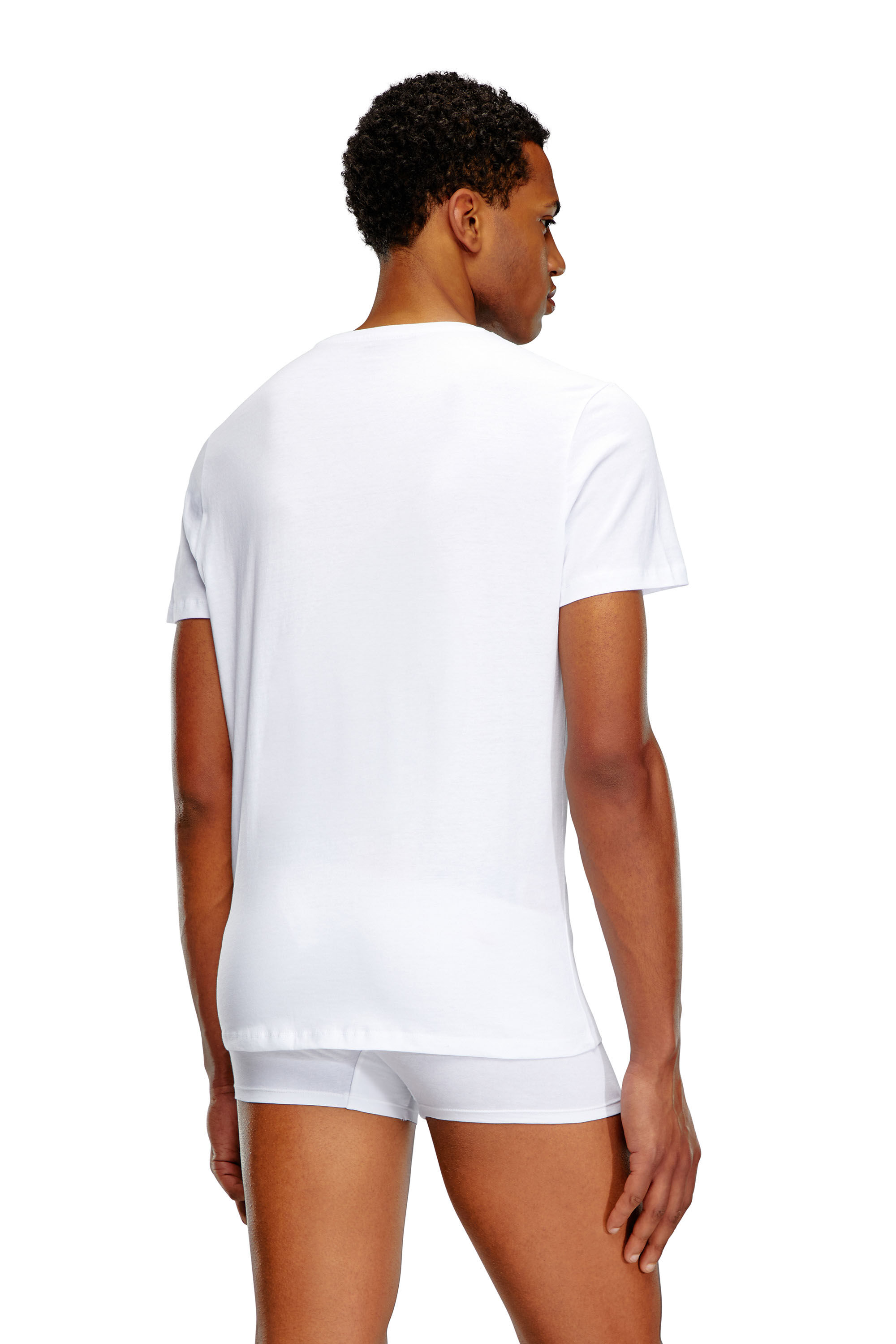 Diesel - UMTEE-MICHAEL3PACK, Man Three-pack of V-neck T-shirts in White - Image 4