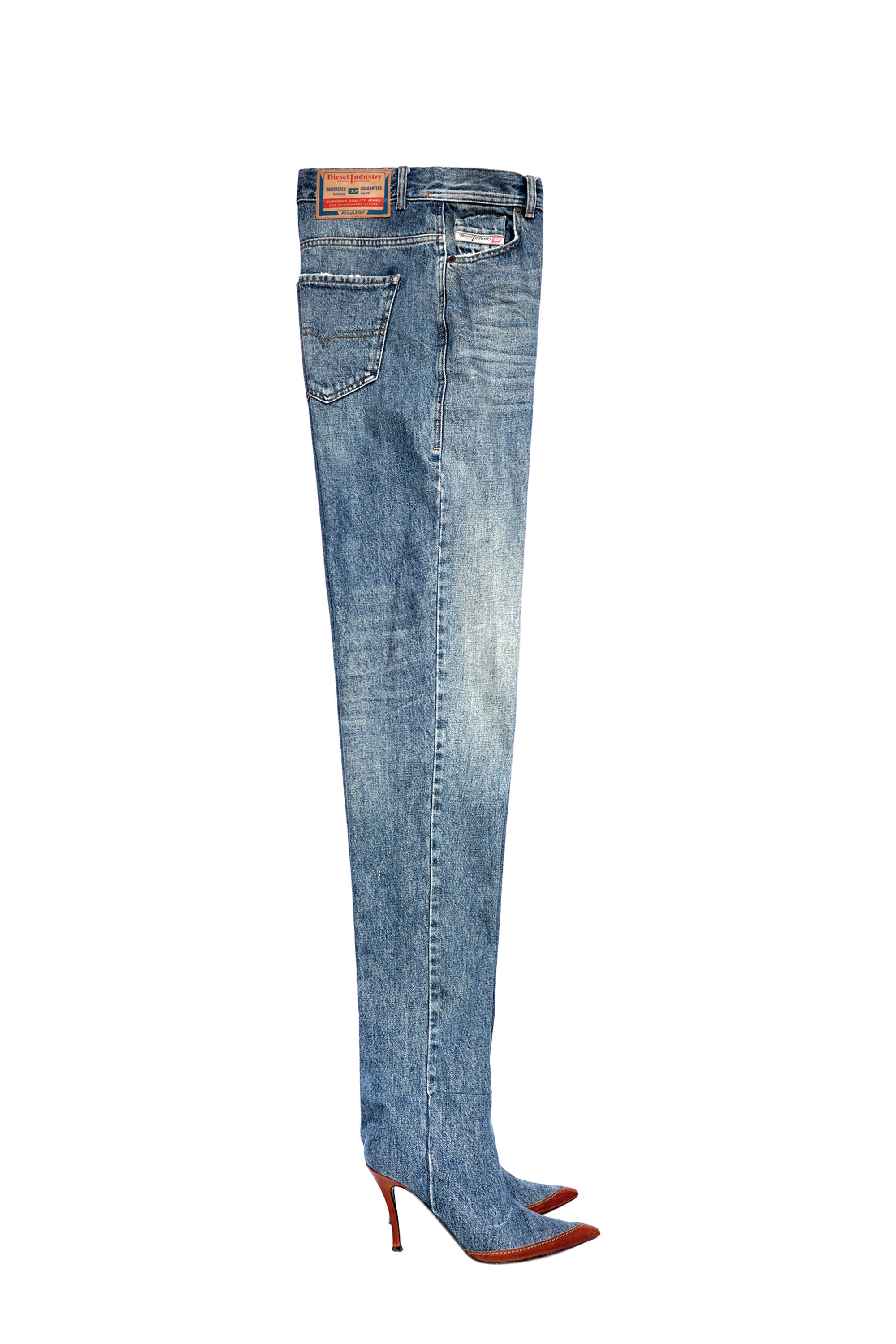Diesel - Straight Jeans 1956 D-Tulip 007A7, Medium blue - Image 2