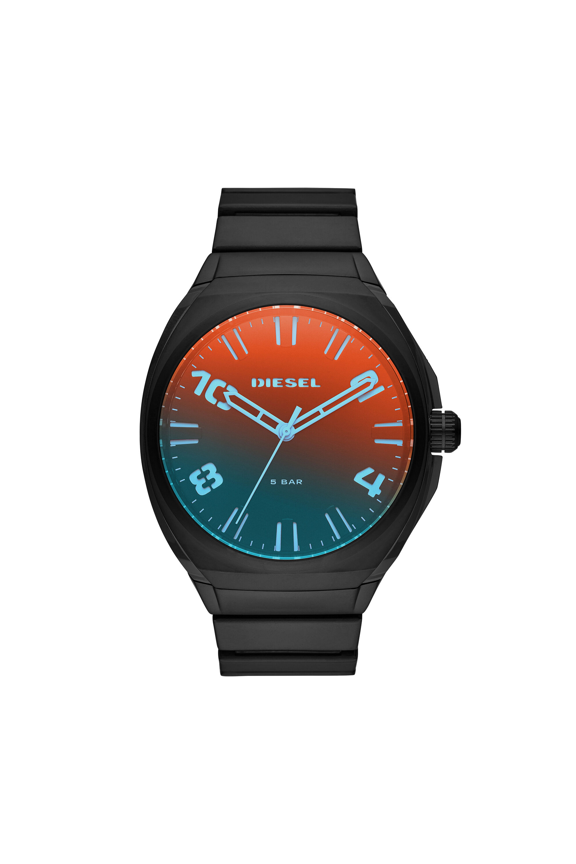 Diesel - DZ1886, Man's Stigg black stainless steel watch in Black - 1