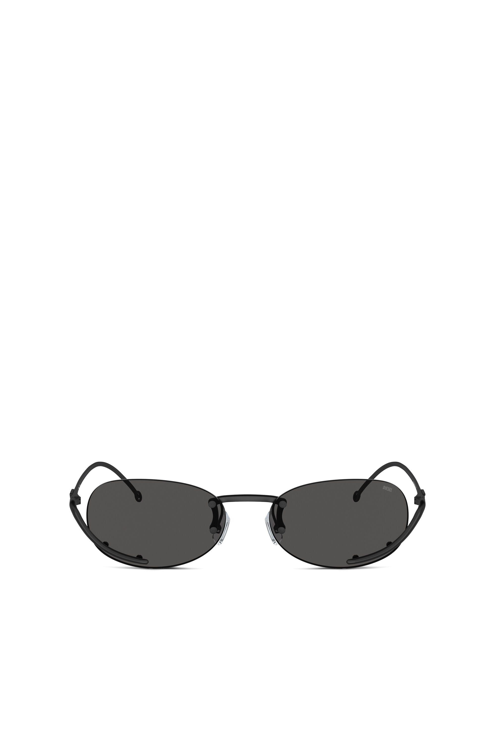 Diesel - 0DL1004, Unisex Oval sunglasses in Black - Image 1