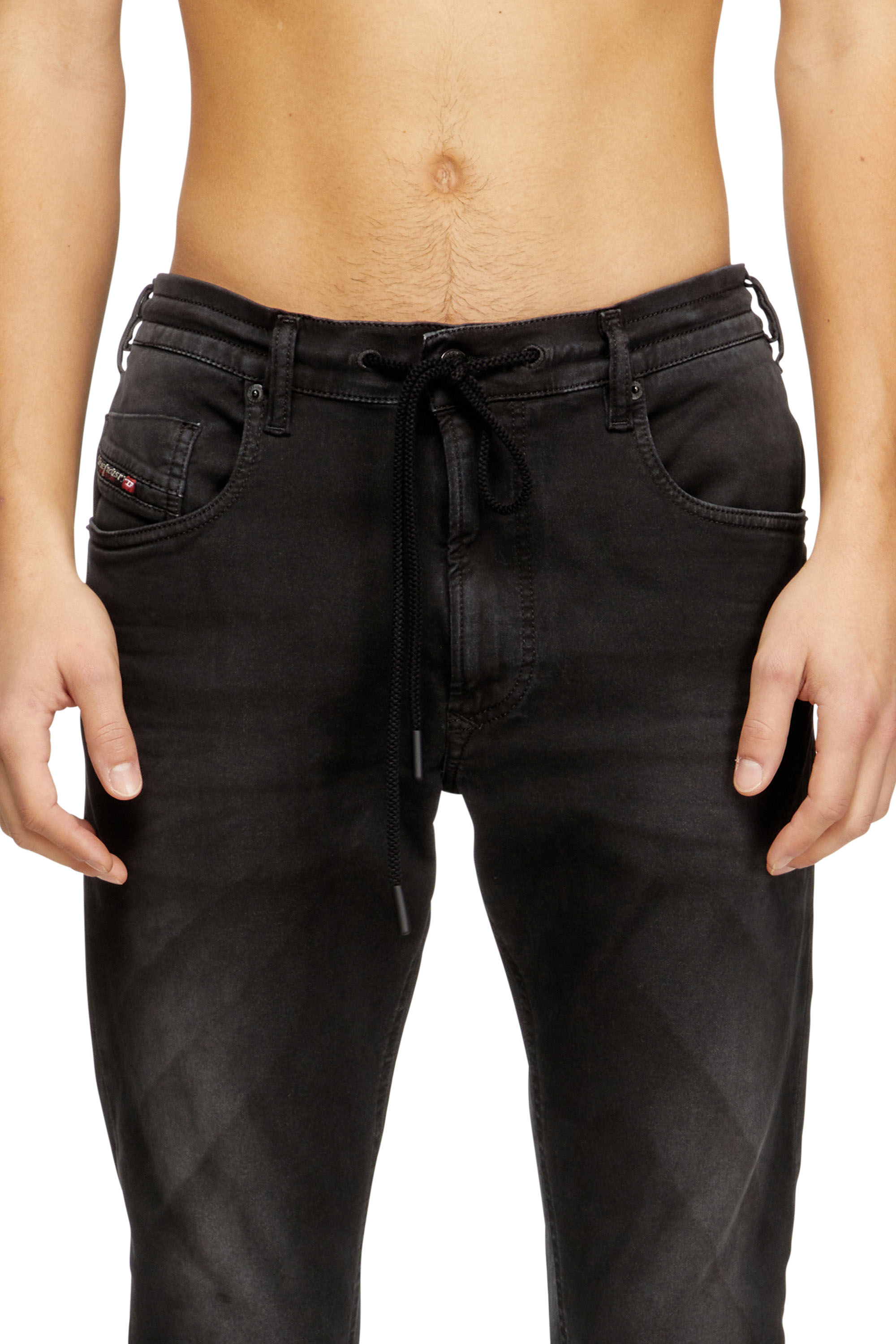 Diesel - Man's Regular 2032 D-Krooley Joggjeans® 0670M, Black - 5