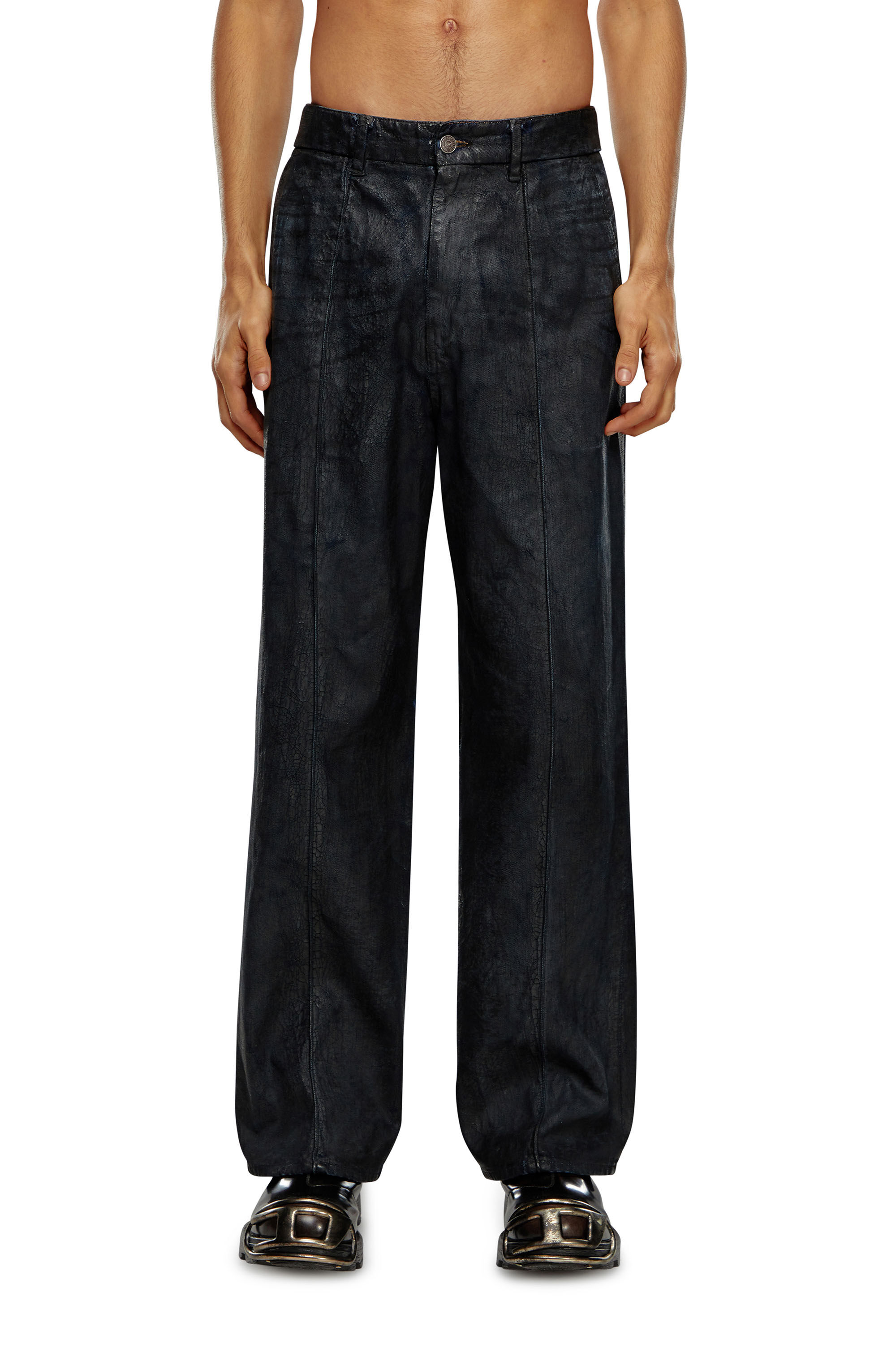 Diesel - Man Straight Jeans D-Chino-Work 0PGAZ, Black - Image 3