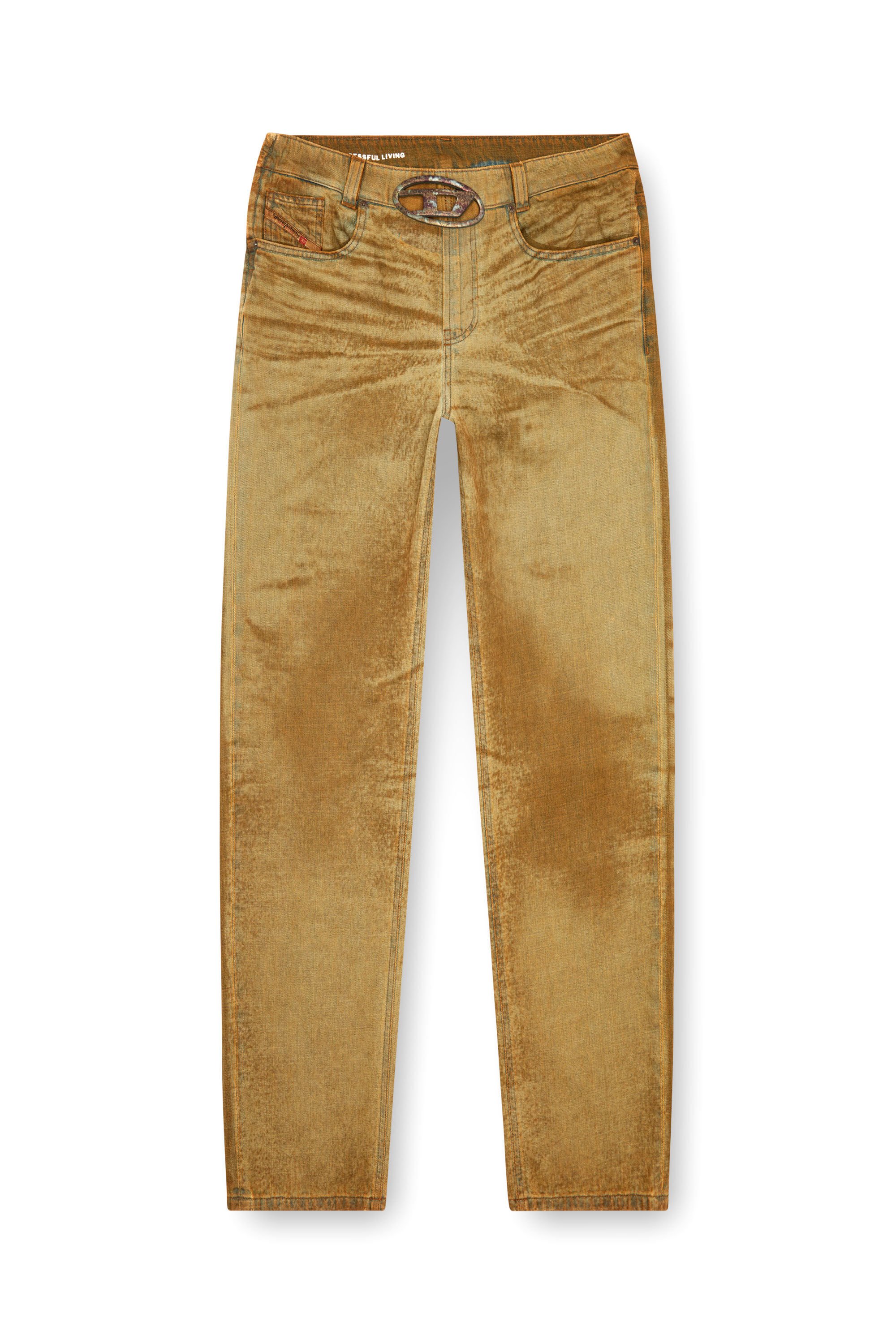 Diesel - Man Straight Jeans 2010 D-Macs 0AJET, Light Brown - Image 2