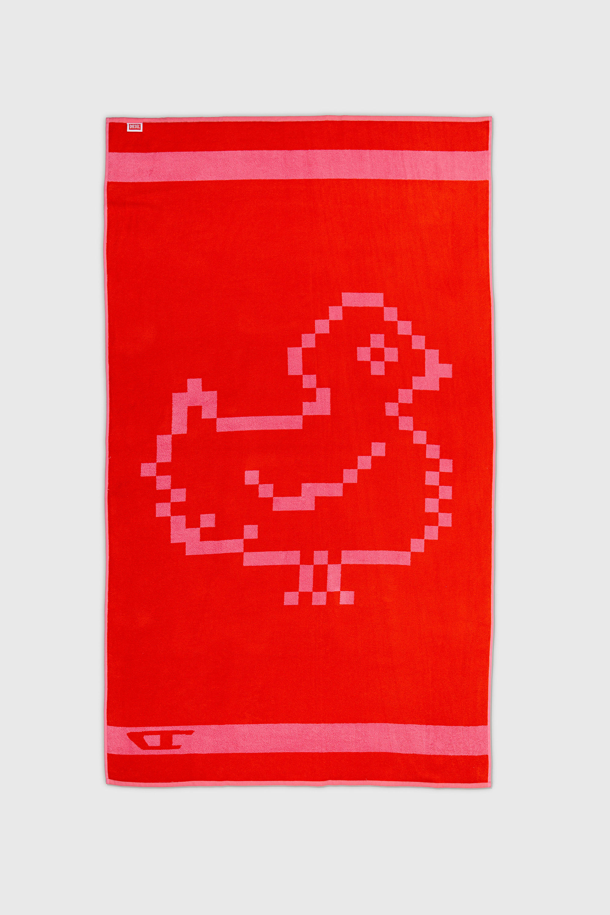 Diesel - 1018133  PIXEL TOYS 1 PINK/RED TOWEL, Unisex's Terry towel 100x180 cm in Red - 2