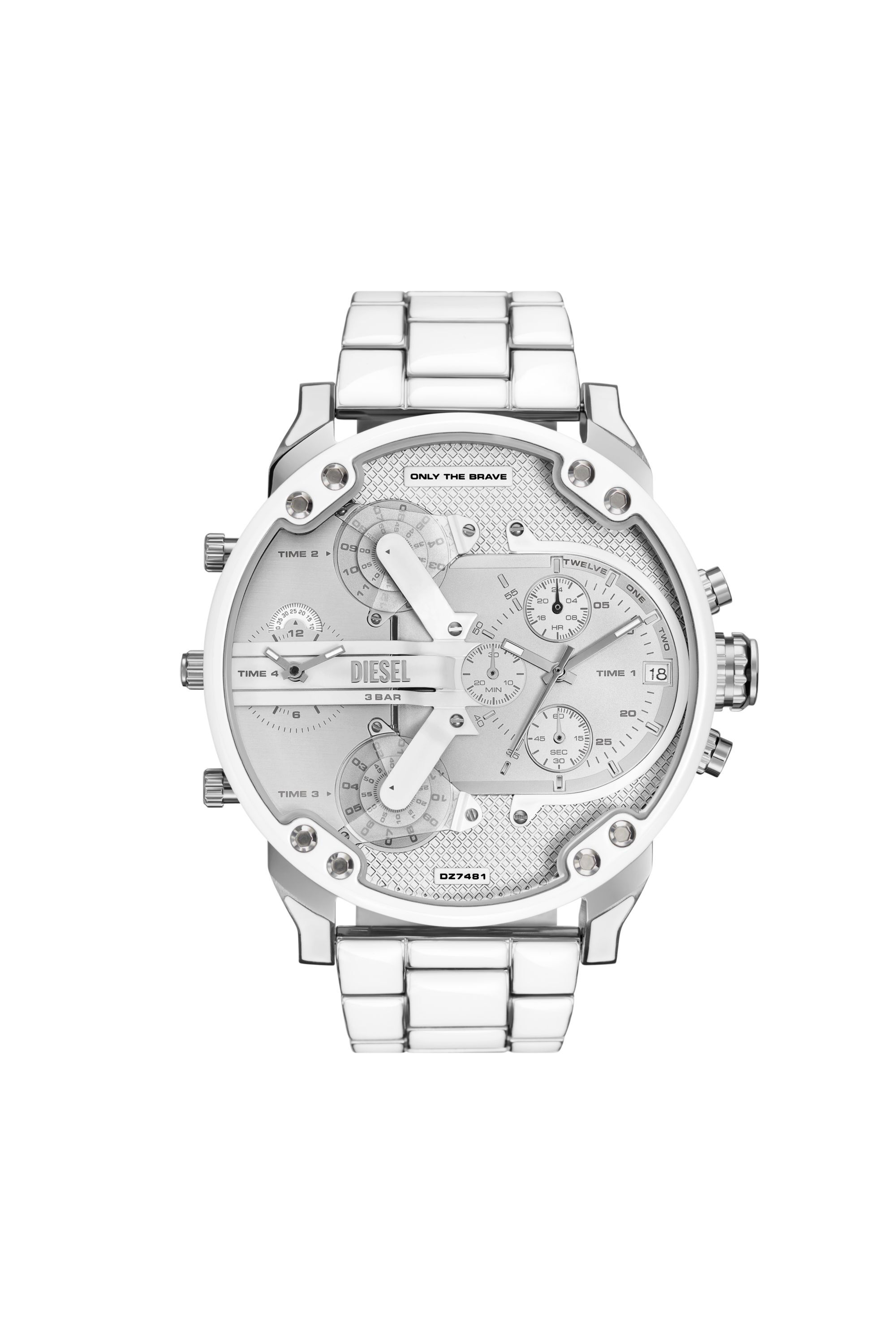 福袋 公式 Men's Mr. Daddy 2.0 white and stainless steel watch | Silver 時計
