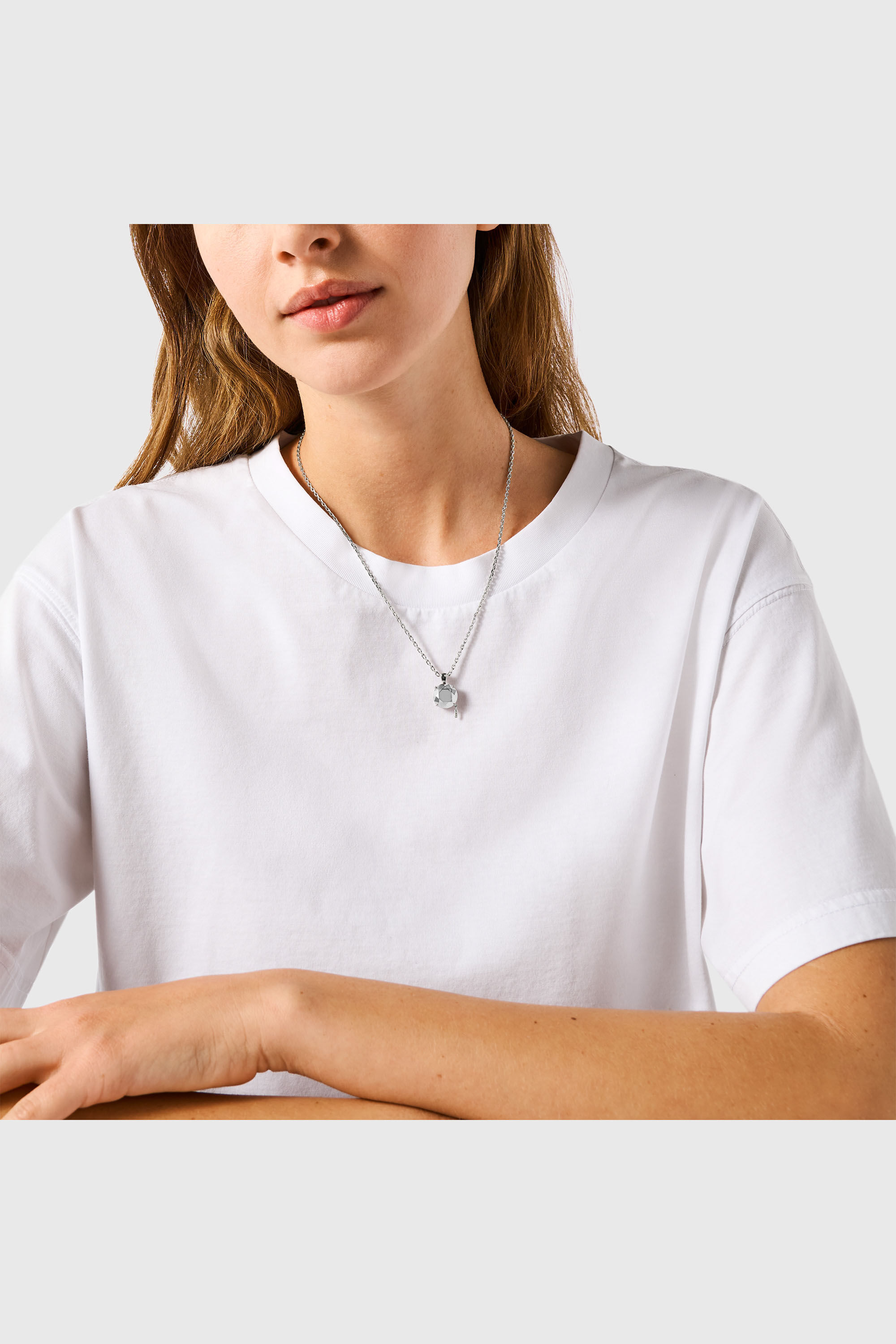 Diesel - DL1355040 STERLING SILVER JEWEL, Unisex's Sterling Silver Diamond Cut Necklace in Silver - 4