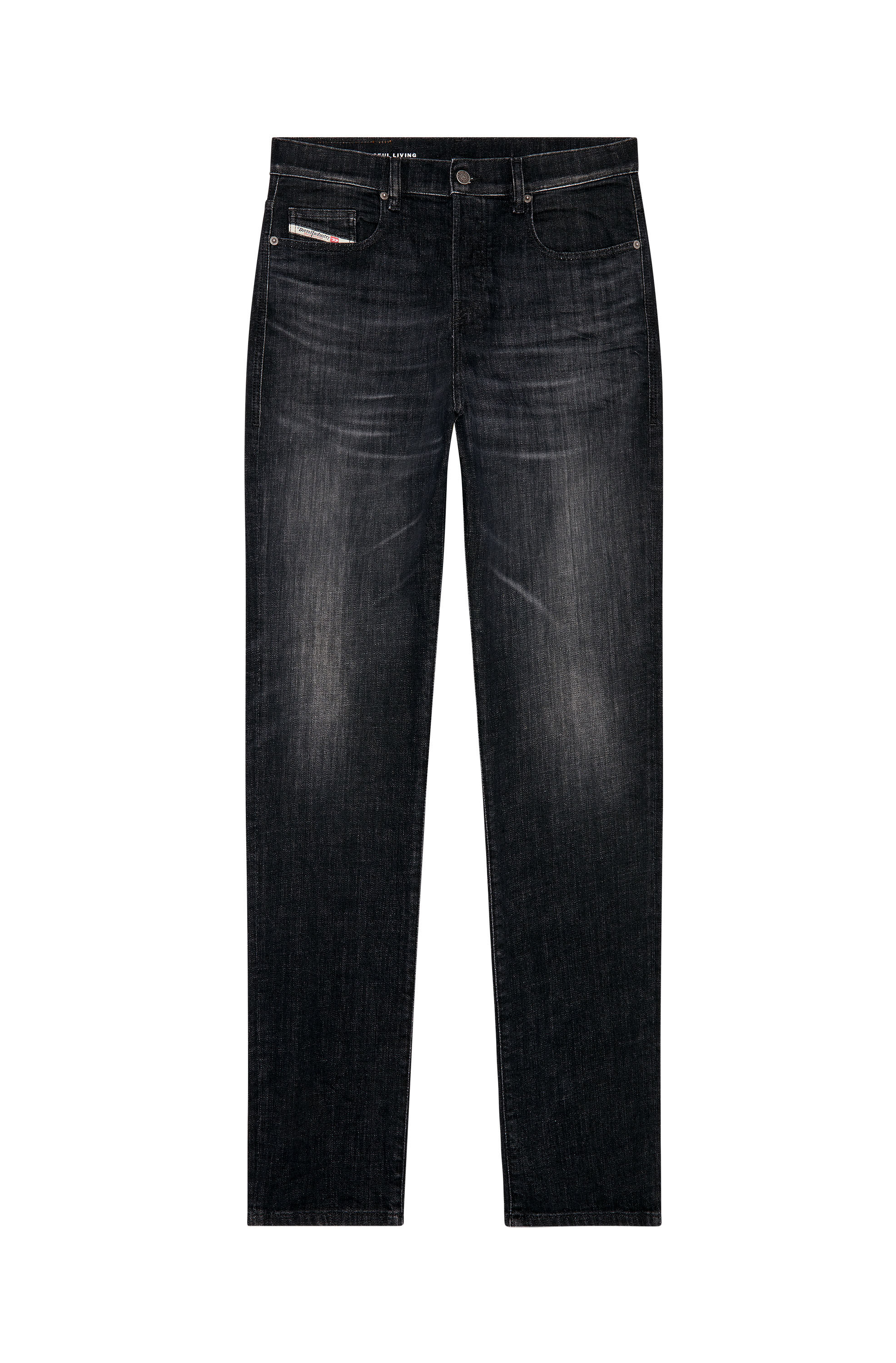 Diesel - Man Straight Jeans 2020 D-Viker 09H34, Black/Dark grey - Image 2