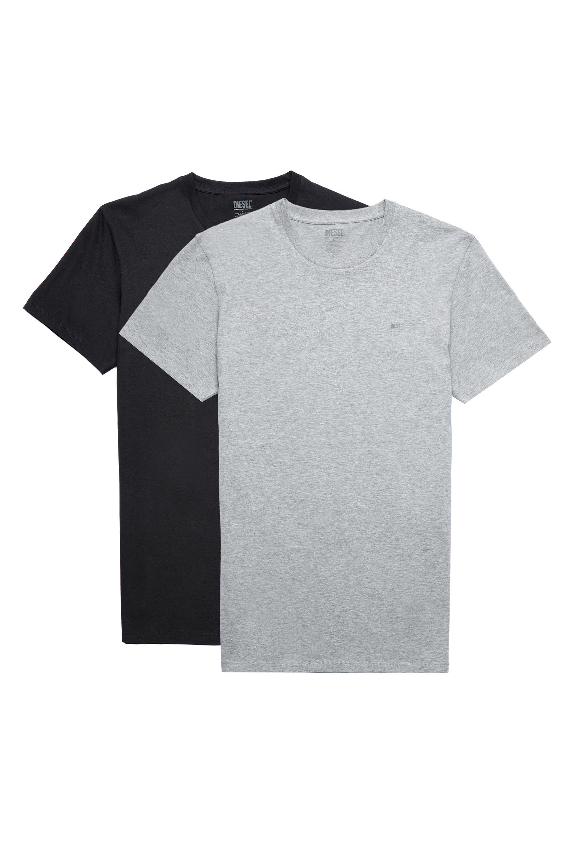 Diesel - UMTEE-RANDAL-TUBE-TWOPACK, Black/Grey - Image 1