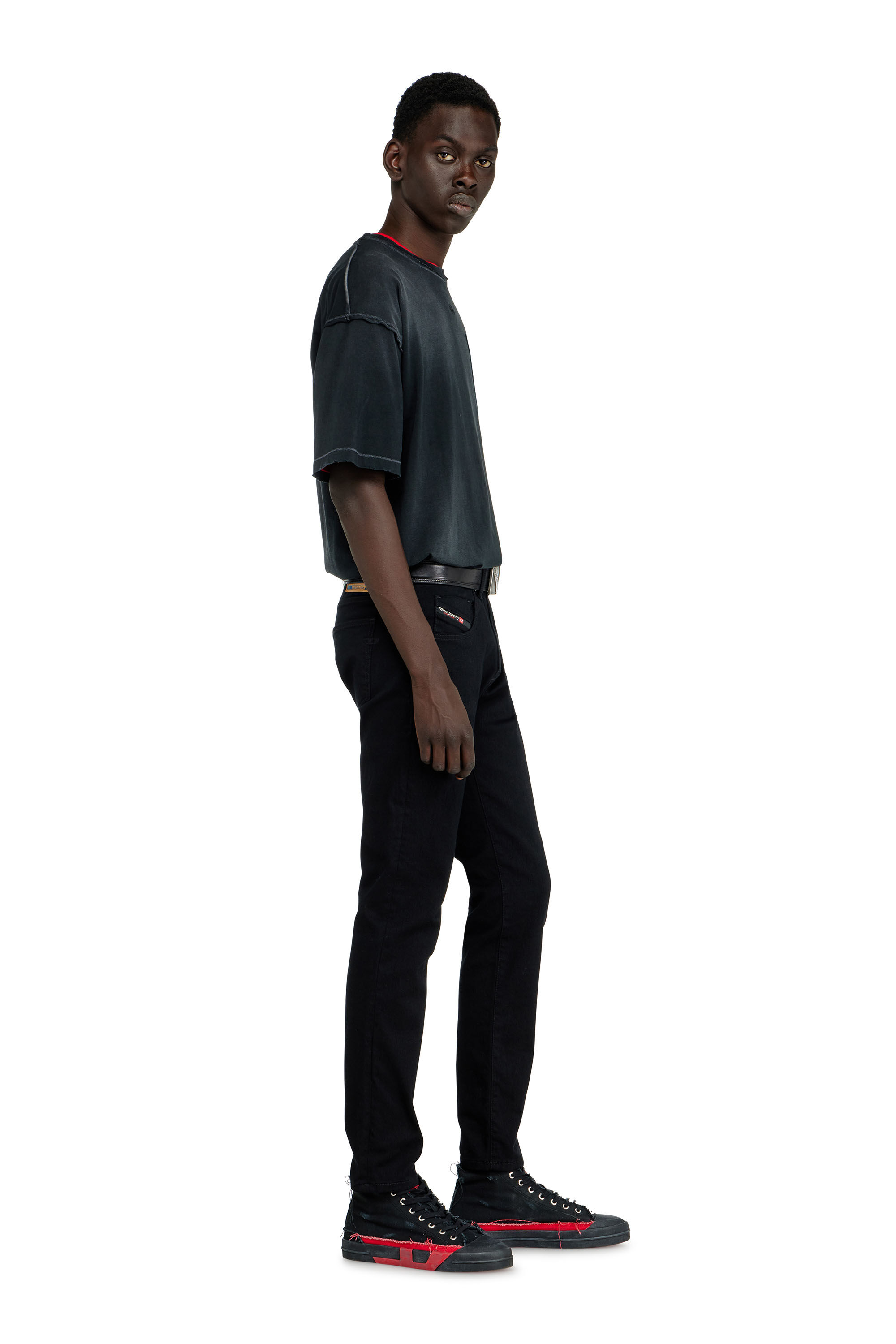 Diesel - Man's Slim Jeans 2019 D-Strukt 069YP, Black/Dark grey - 2