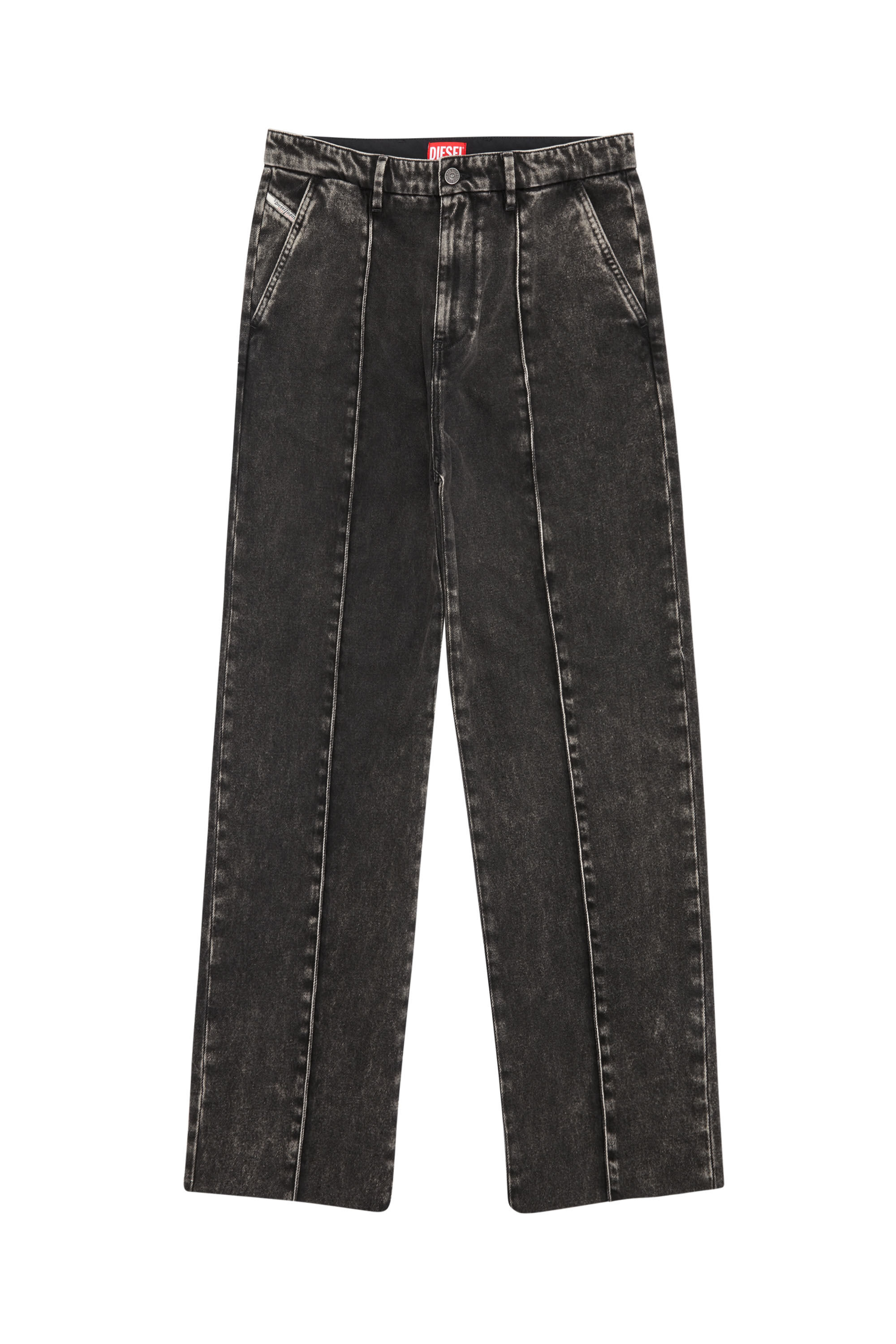 Diesel - Straight Jeans D-Chino-Work 09B87, Black/Dark grey - Image 2