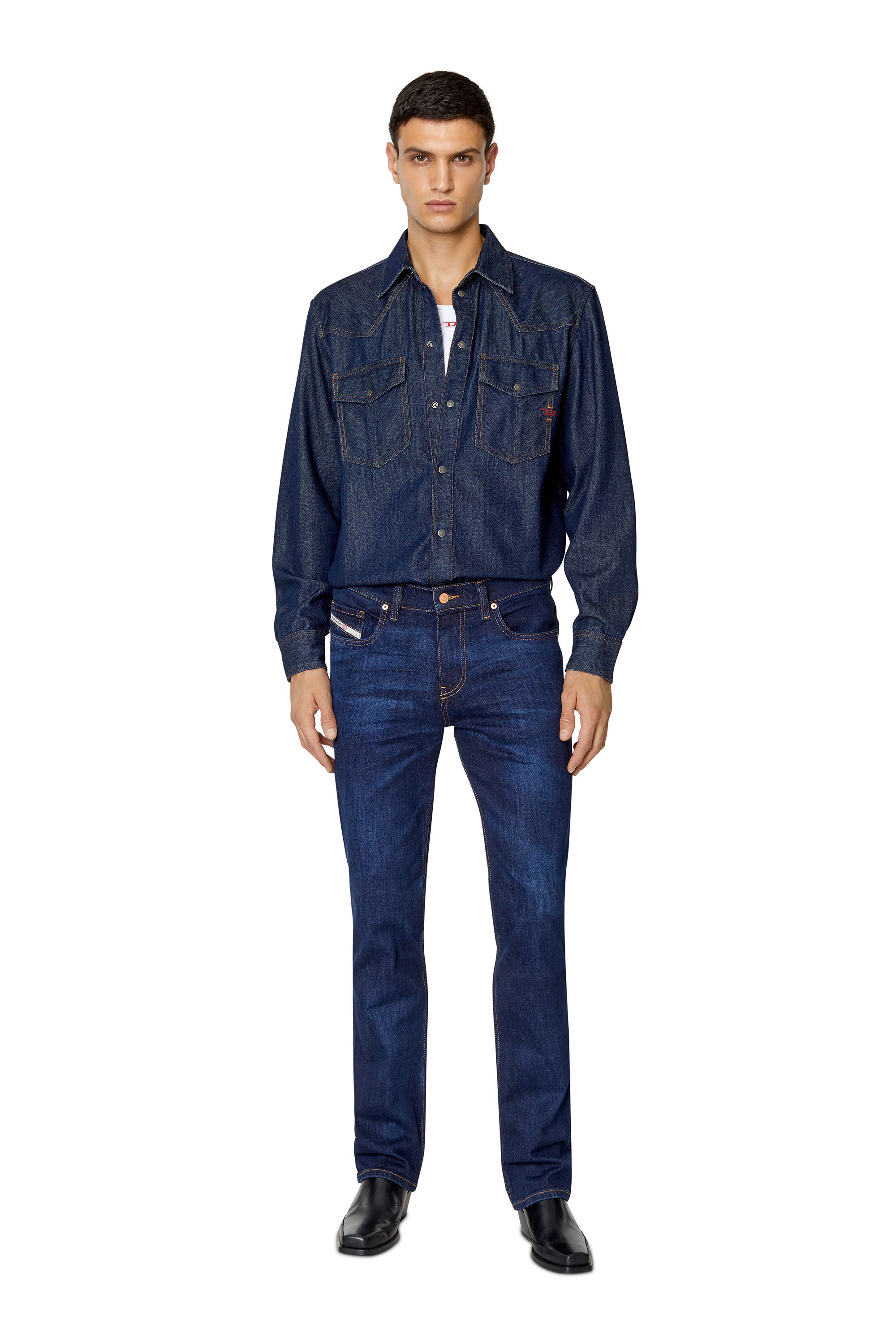 Diesel - Bootcut Jeans 2021 D-Vocs 0GDAO, Dark Blue - Image 1