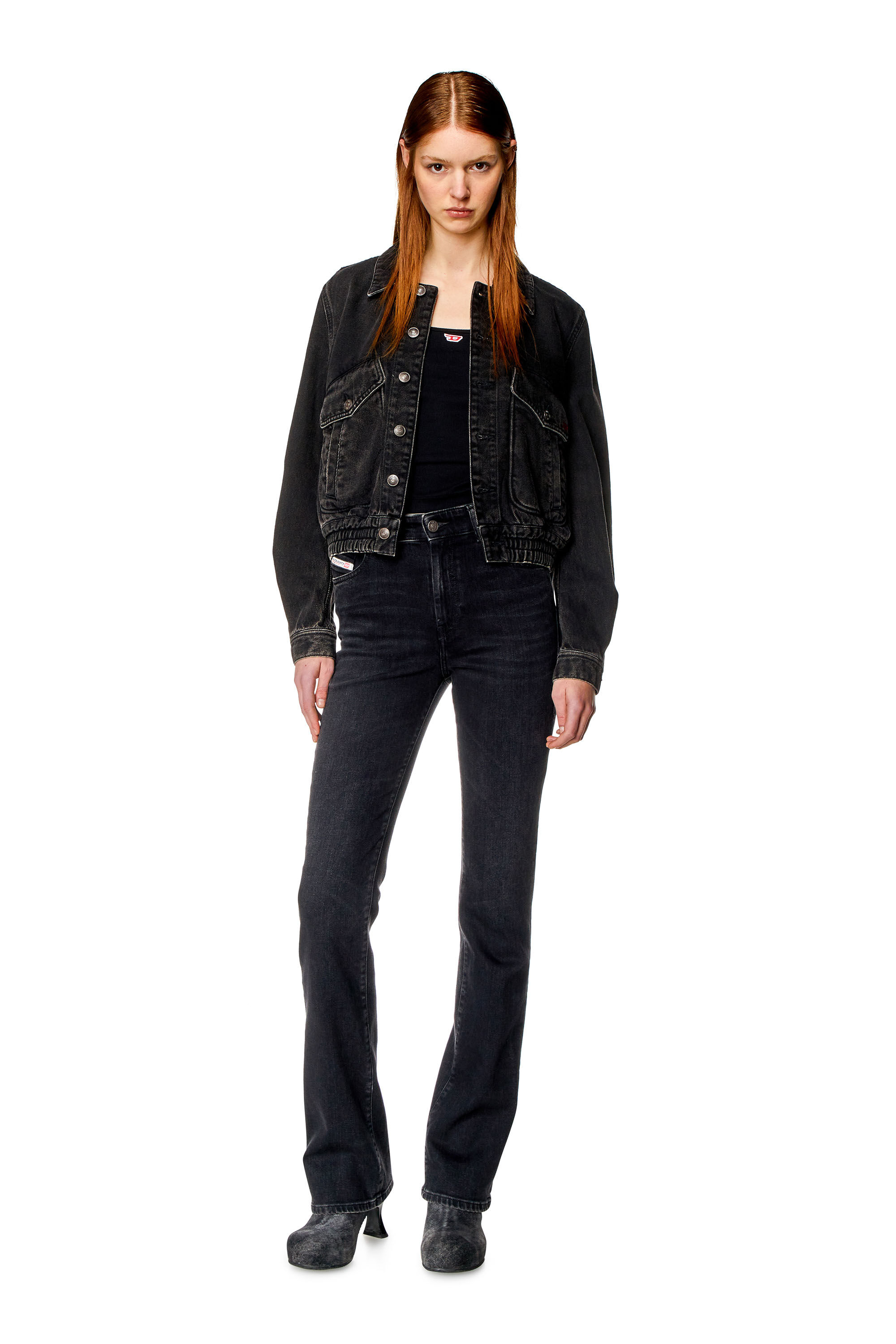 Diesel - DE-TRACY BOMBER JACKET, Black/Dark grey - Image 1