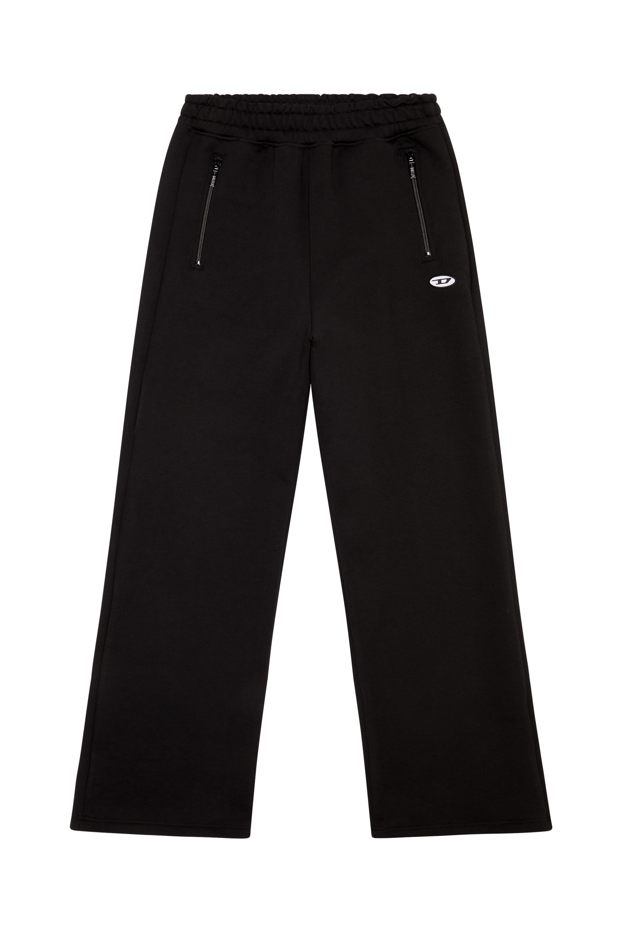 Diesel - P-ZAM-DOVAL-PJ, Woman Track pants with oval 'D' patch in Black - Image 2