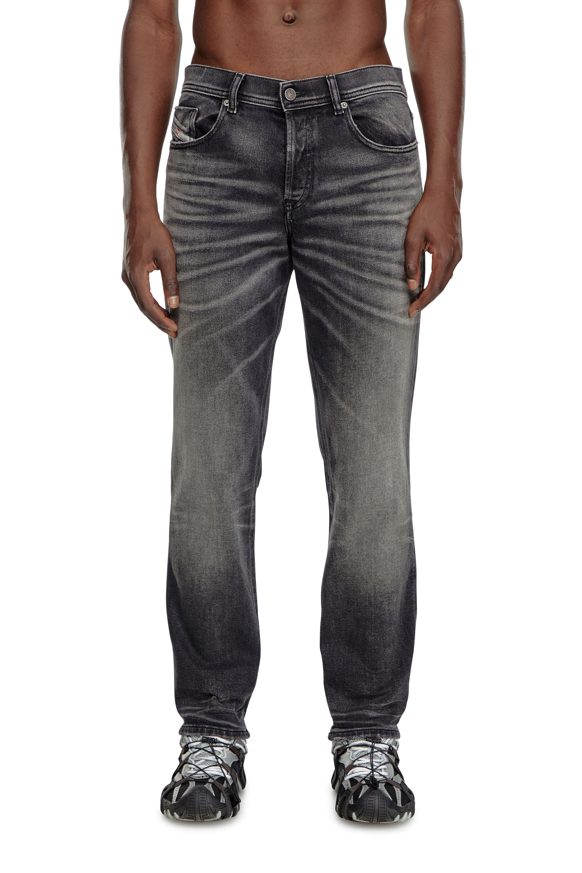 Diesel - Man Tapered Jeans 2023 D-Finitive 09J65, Black/Dark grey - Image 3