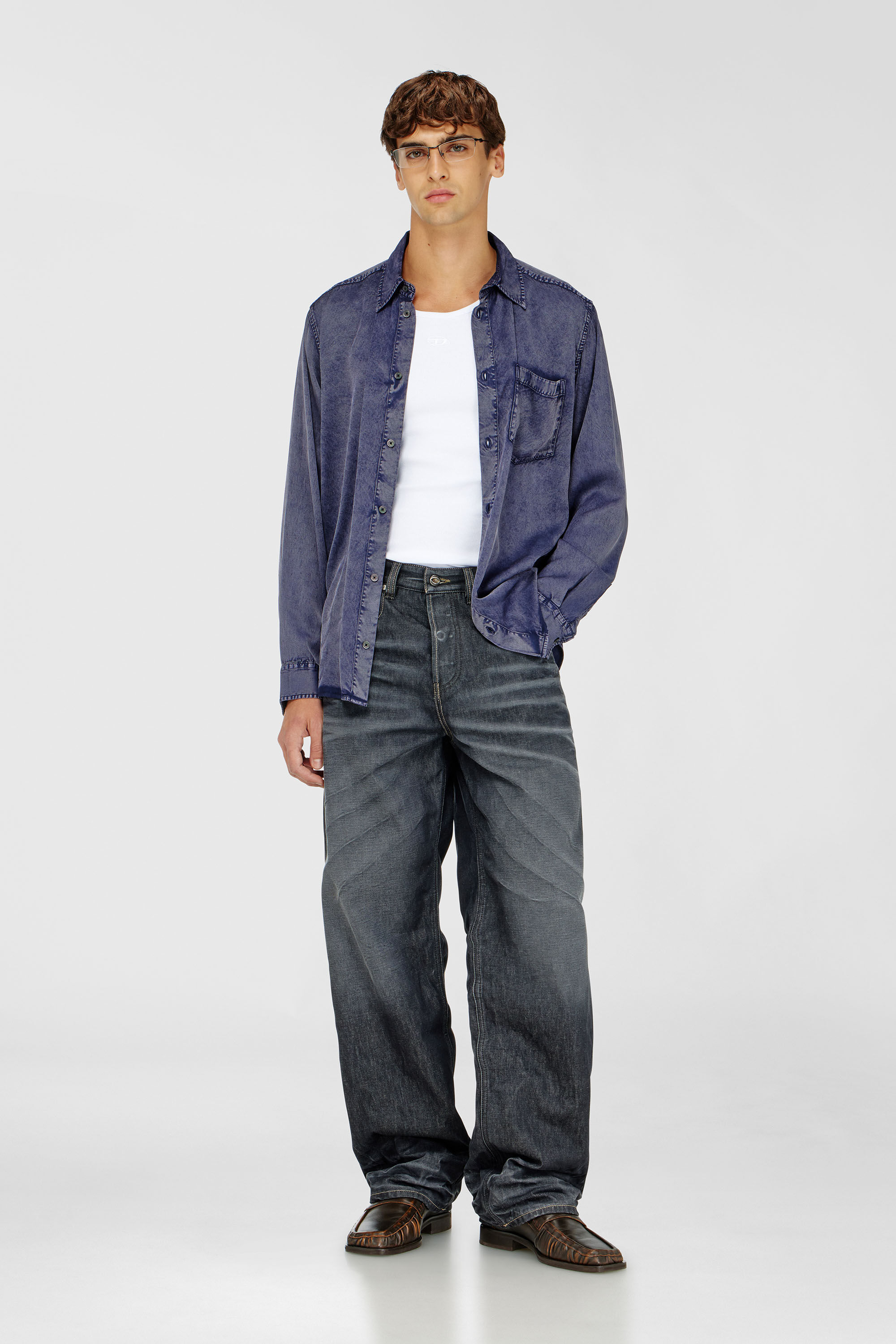 Diesel - T-ARM-LKDS, Man's Tank top in ribbed jersey with Oval D embroidery in White - 1