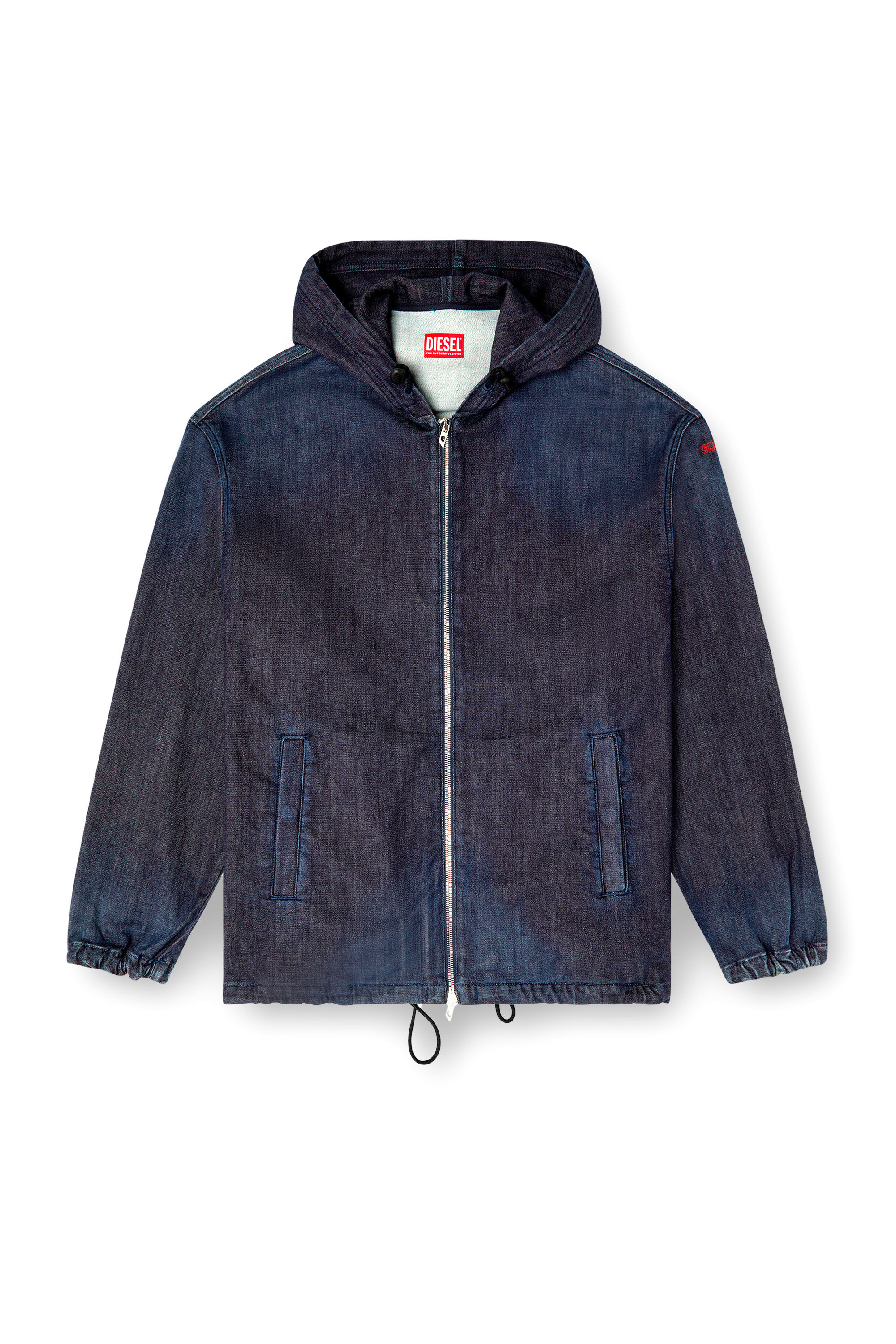 Diesel - D-WYNNY JOGG, Man's Hooded JoggJeans jacket in Dark Blue - 2