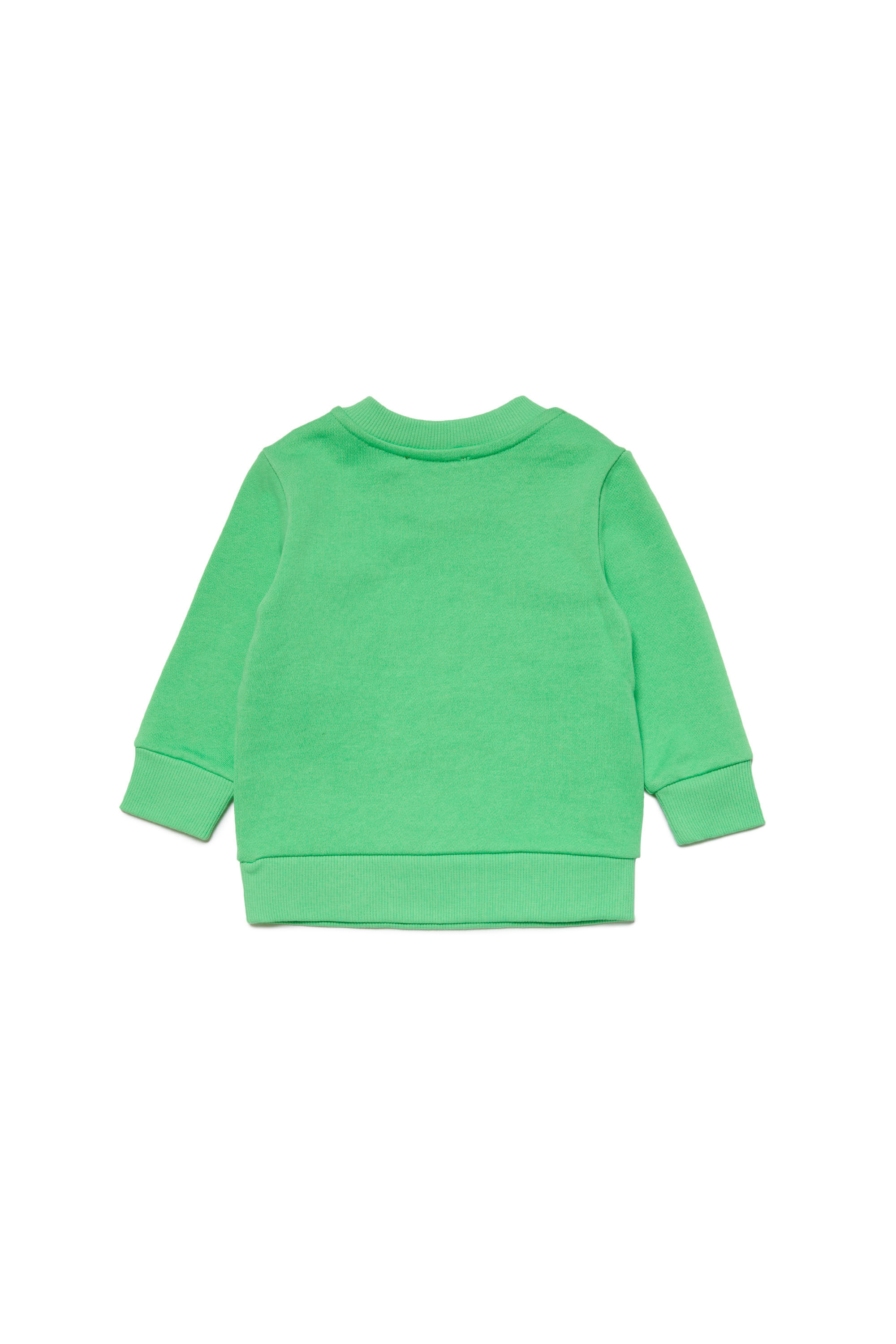 Diesel - SCERB, Unisex Cotton sweatshirt with Oval D in Green - Image 2
