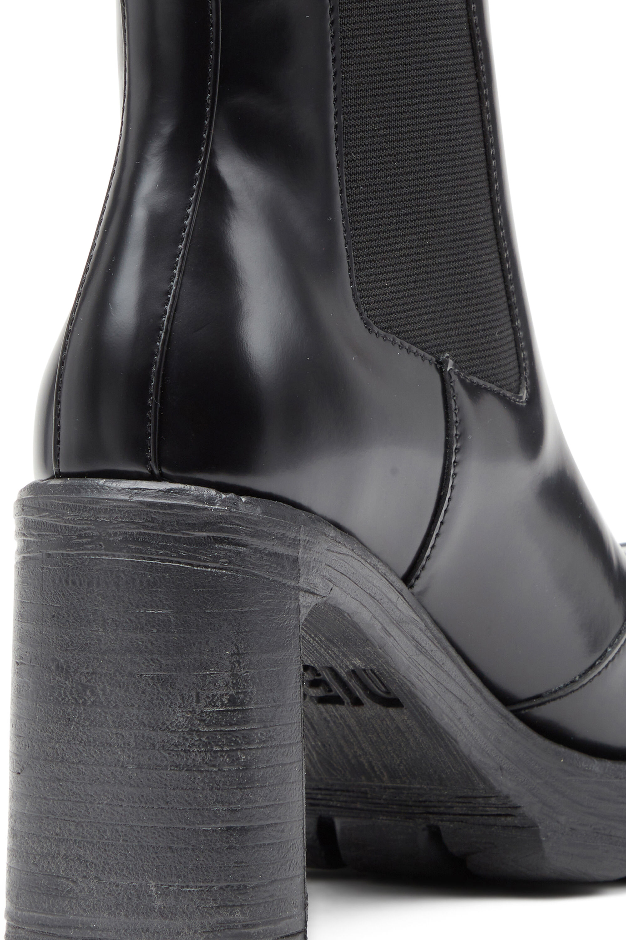 Diesel - D-HAMMER CH D W, Woman D-Hammer-High-heel boots with Oval D plaque in Black - Image 5