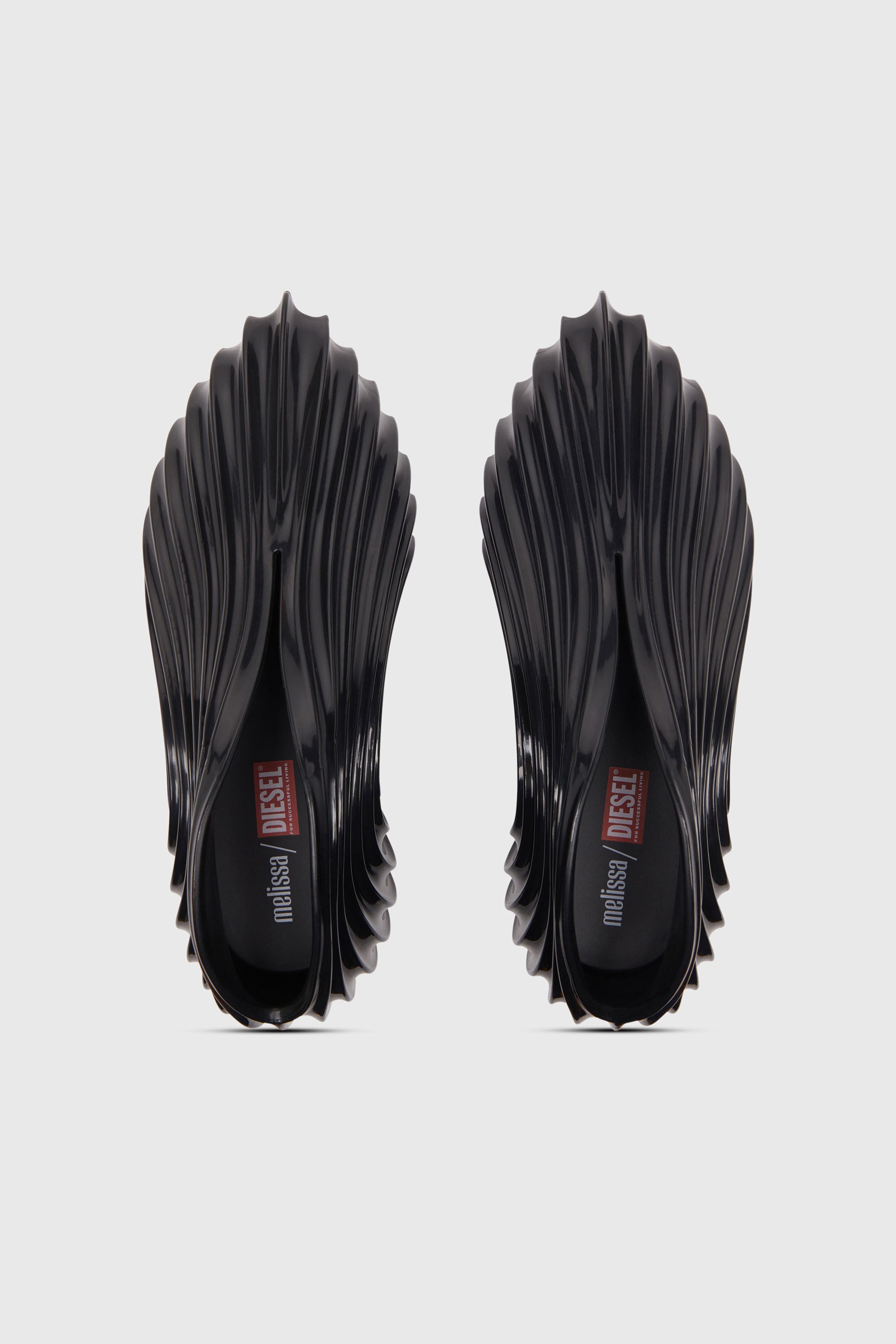 Diesel - MELISSA QUANTUM SNEAKERS X, Unisex's Slip-on sneaker in Melflex&reg; in Black - 4