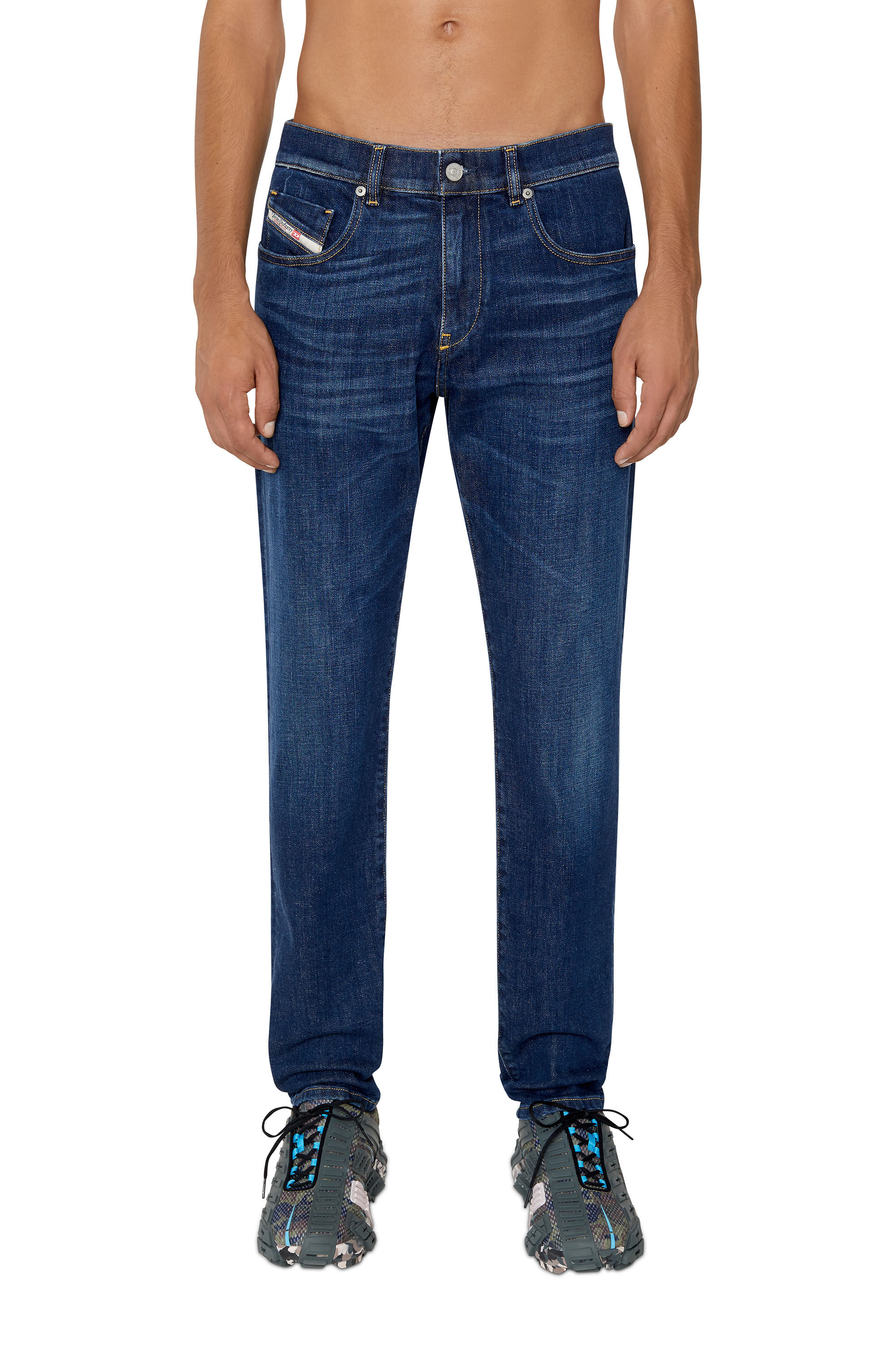 Diesel - Man Slim Jeans 2019 D-Strukt 09B90, Dark Blue - Image 3