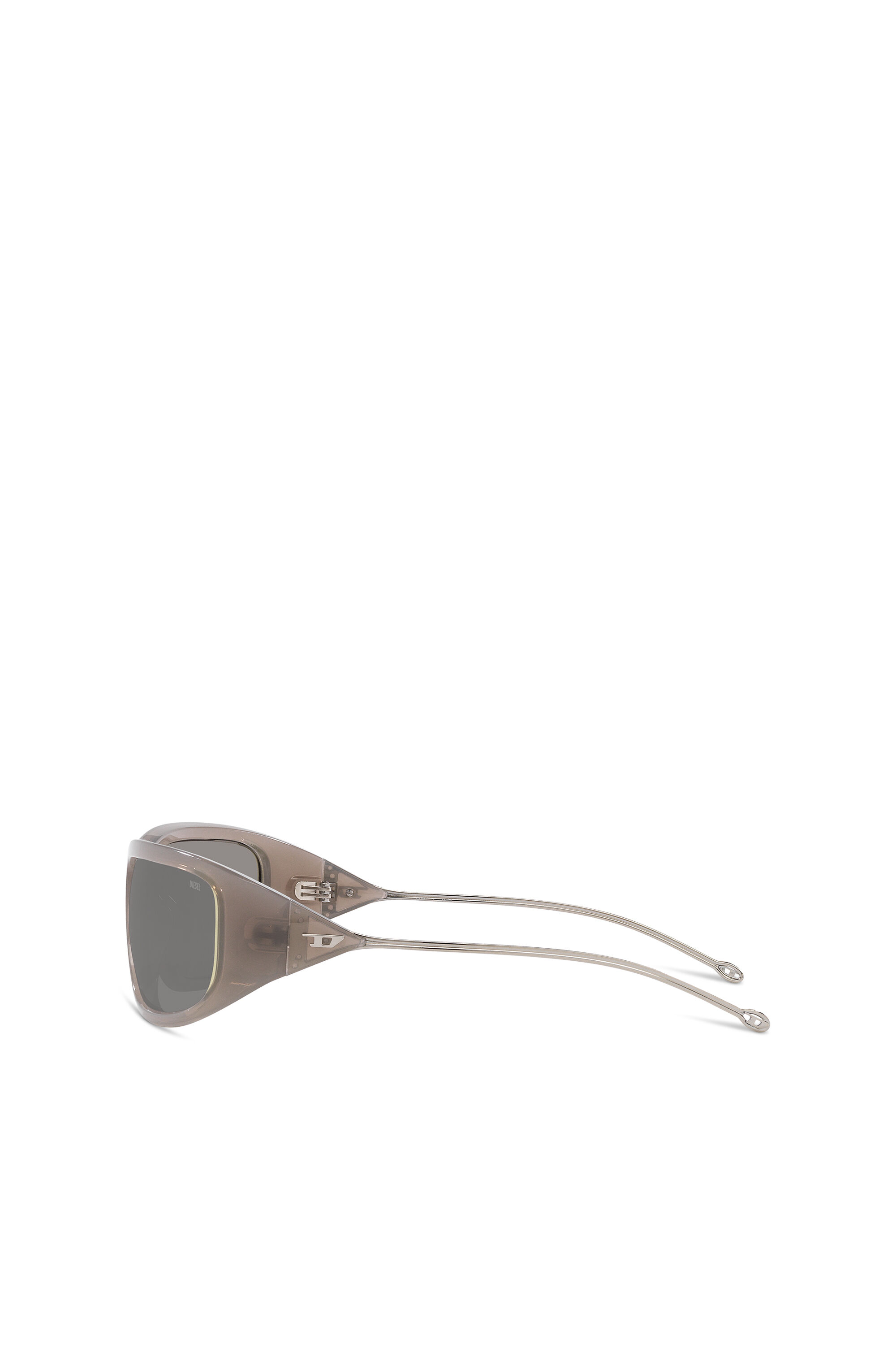 Diesel - 0DL3001, Unisex Wraparound style sunglasses in Grey - Image 2
