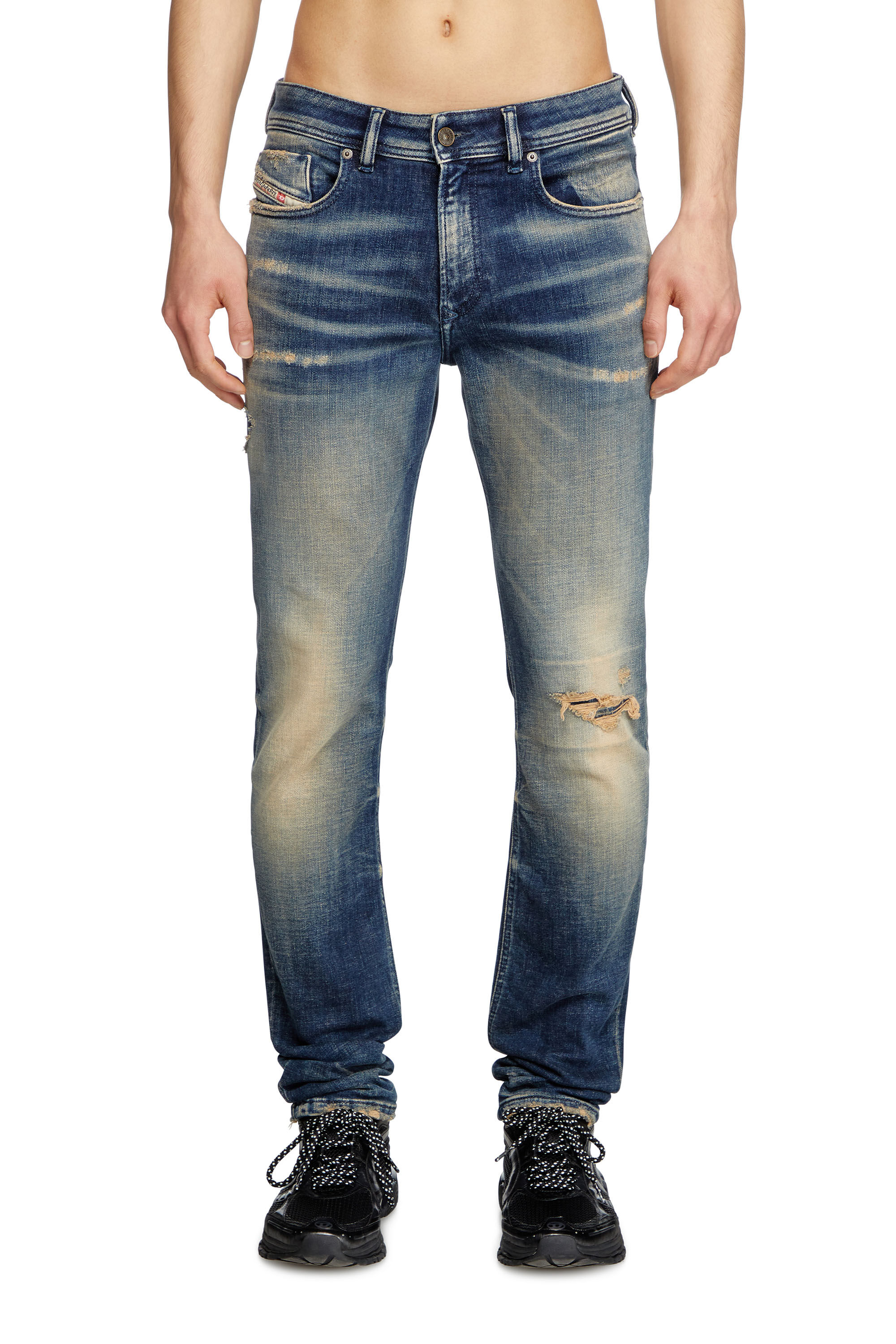 Diesel - Man's Skinny Jeans 1979 Sleenker 09K74, Dark Blue - 3