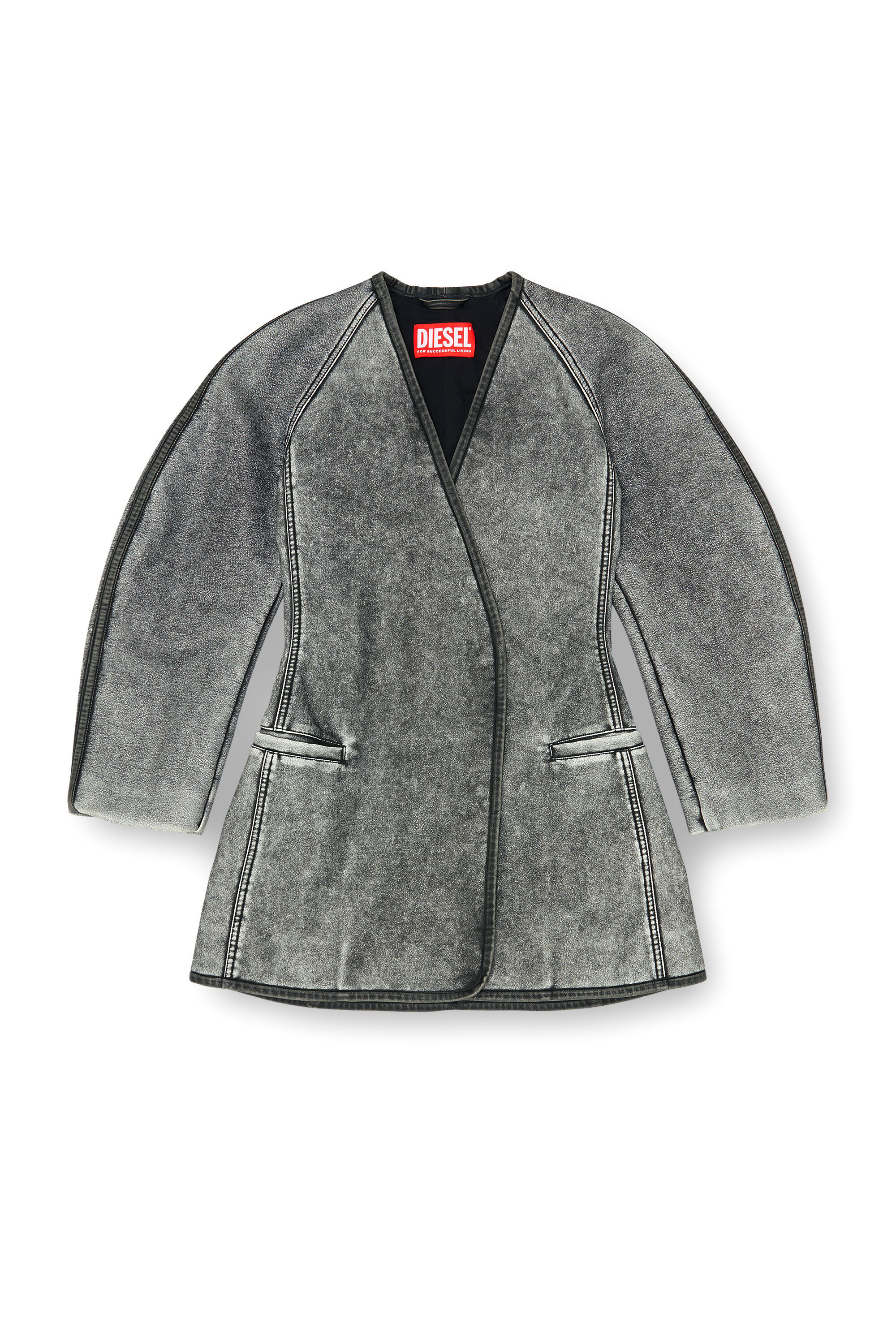 Diesel - G-ALAX, Woman's Cardigan jacket with cocoon sleeves in null - 2