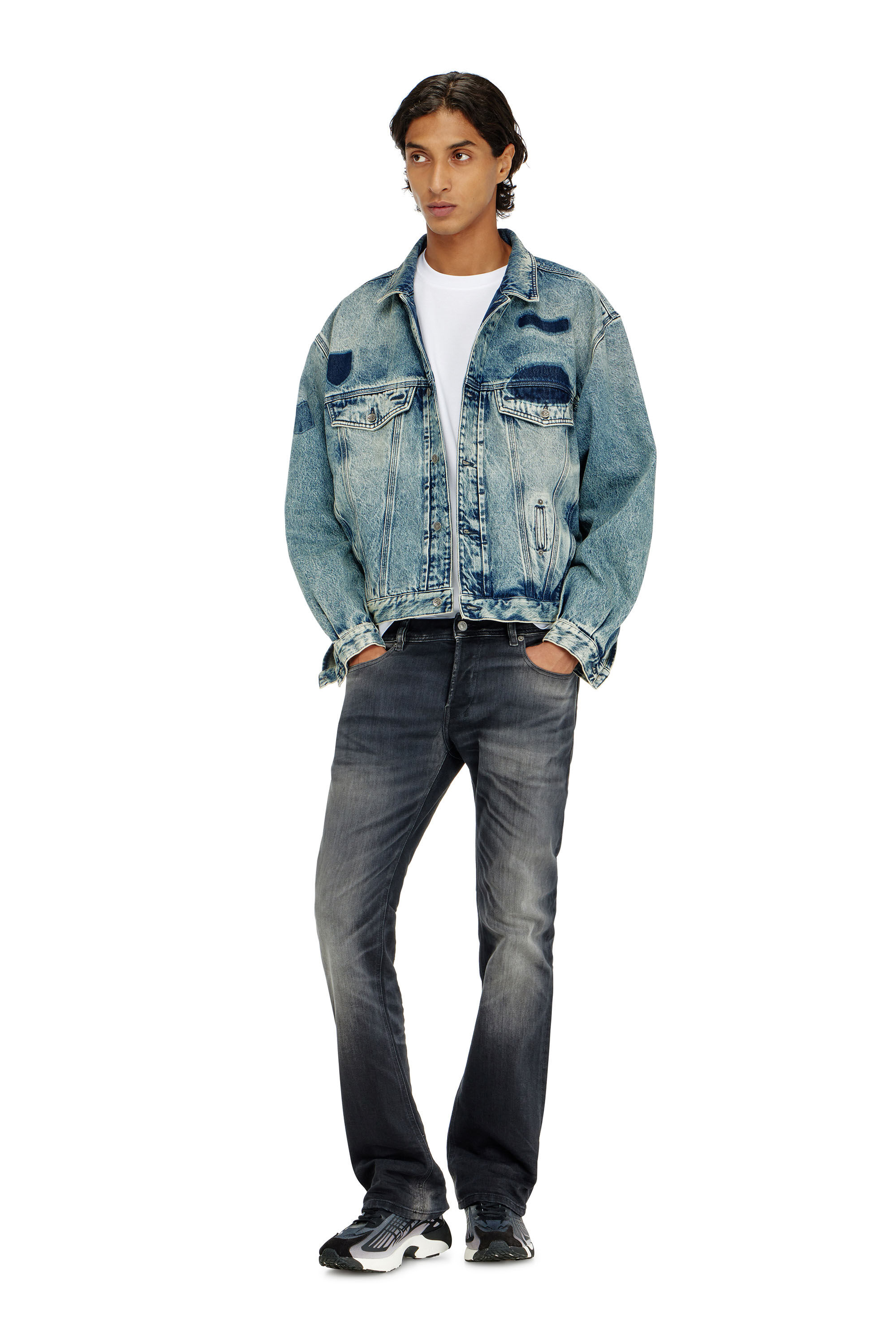 Diesel - Man's Bootcut Jeans 2007 Zatiny 09P38, Black/Dark grey - 1