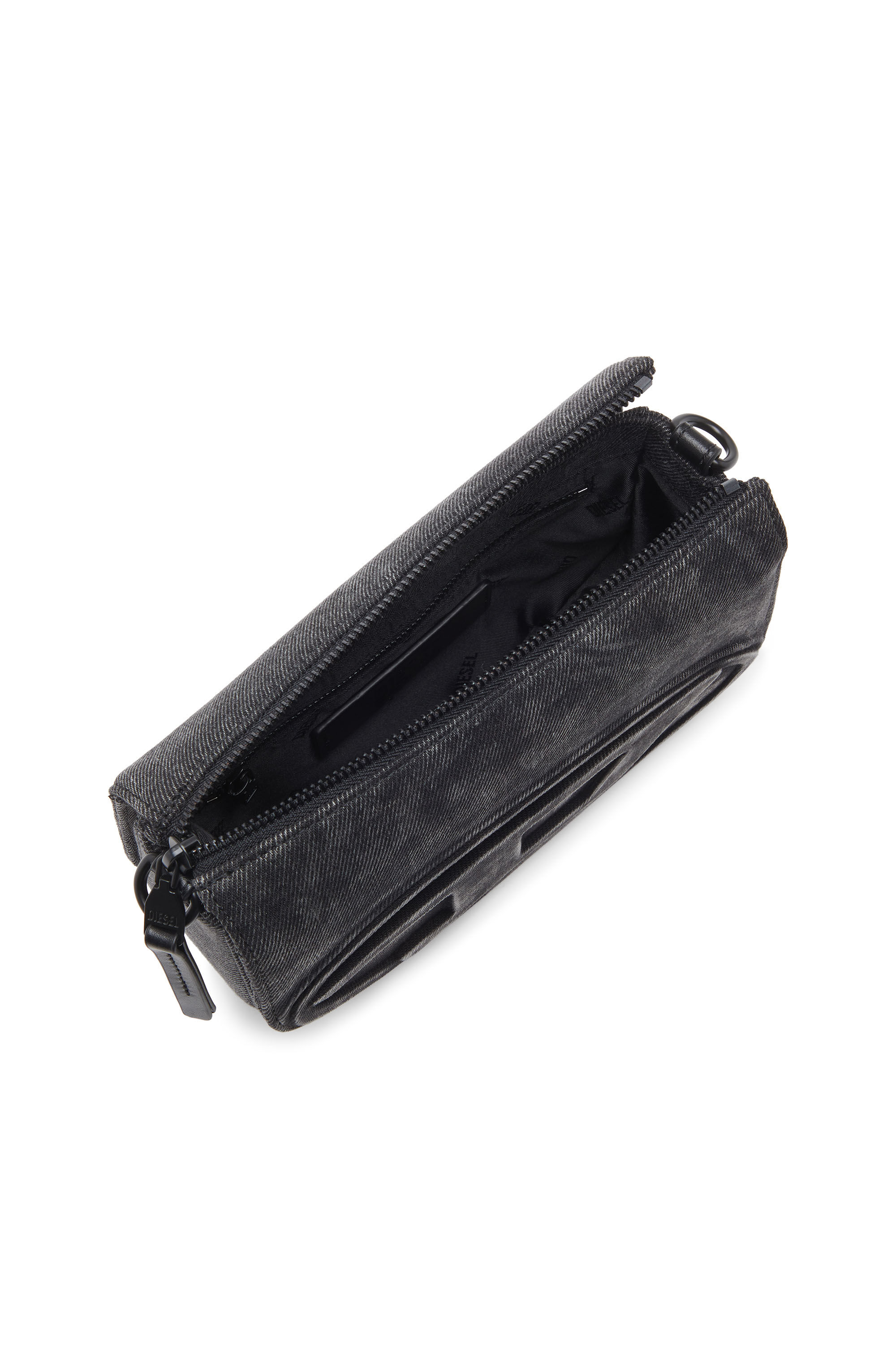 Diesel - 1DR CAMERA BAG, Unisex's 1DR-Camera bag in stonewashed denim in Black - 5