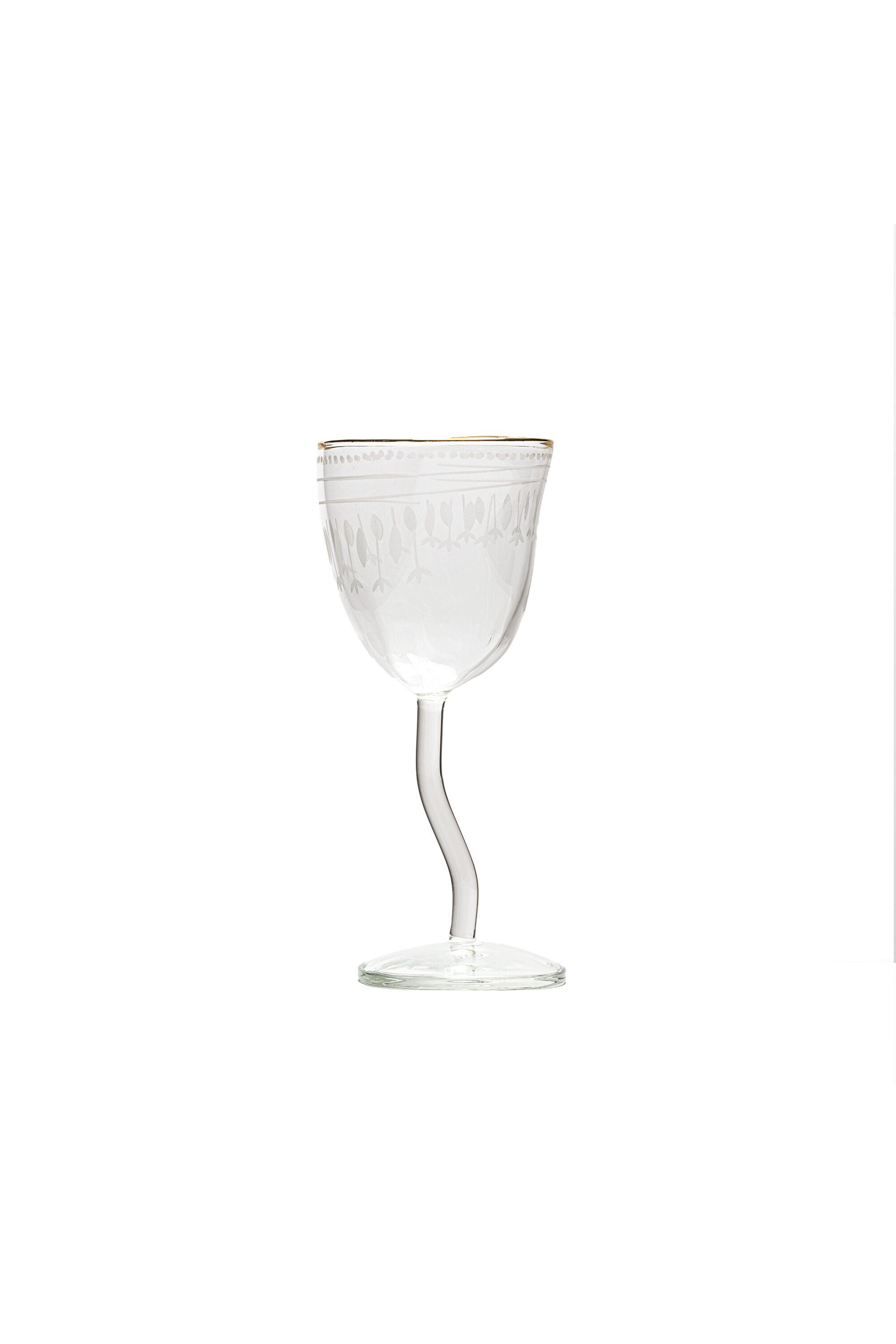 Diesel - 11250 WINE GLASS "CLASSIC ON ACID - TRAD, Unisex Wine glass in White - Image 1