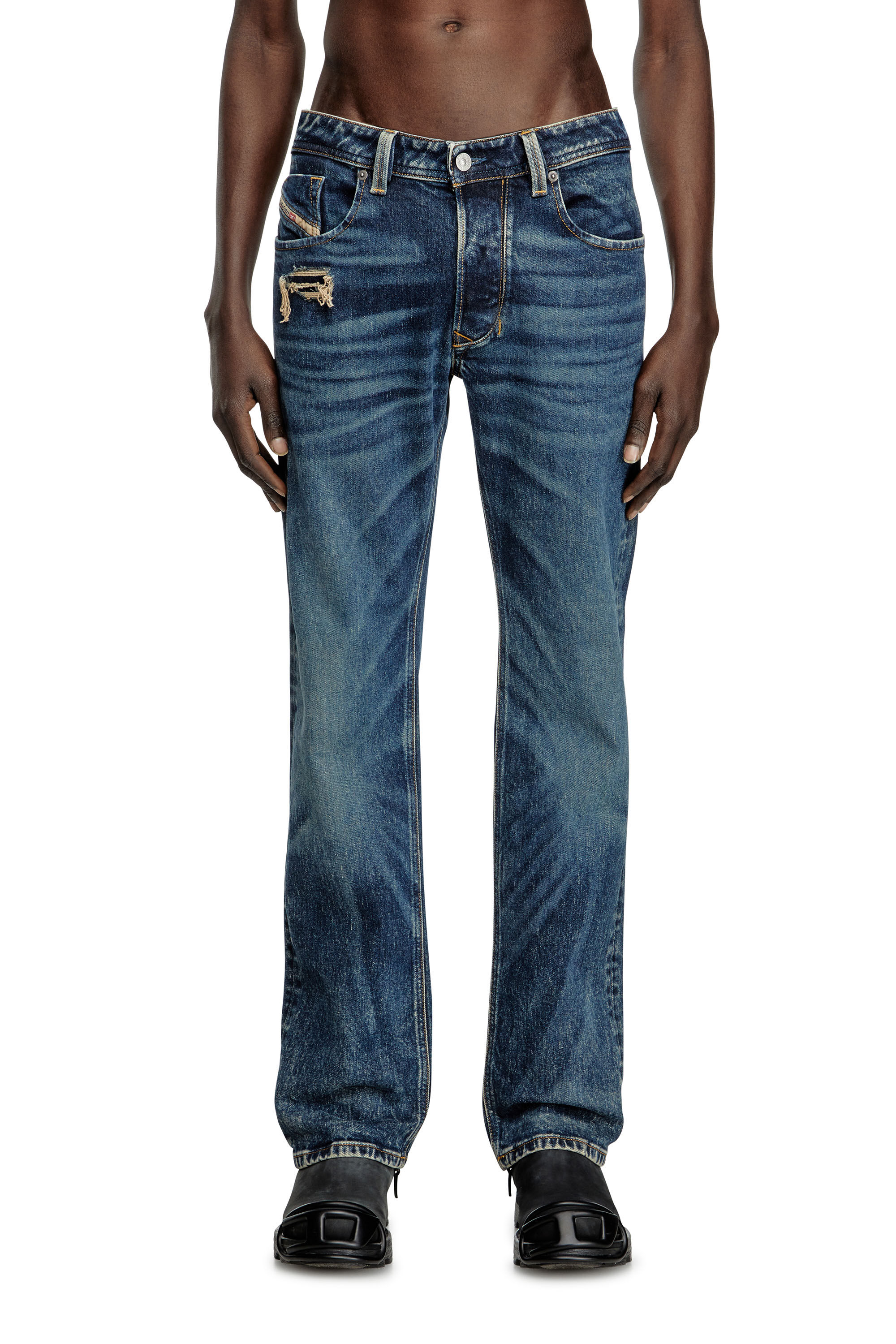 Diesel - Man's Regular Jeans 1985 Larkee 007Y3, Dark Blue - 3