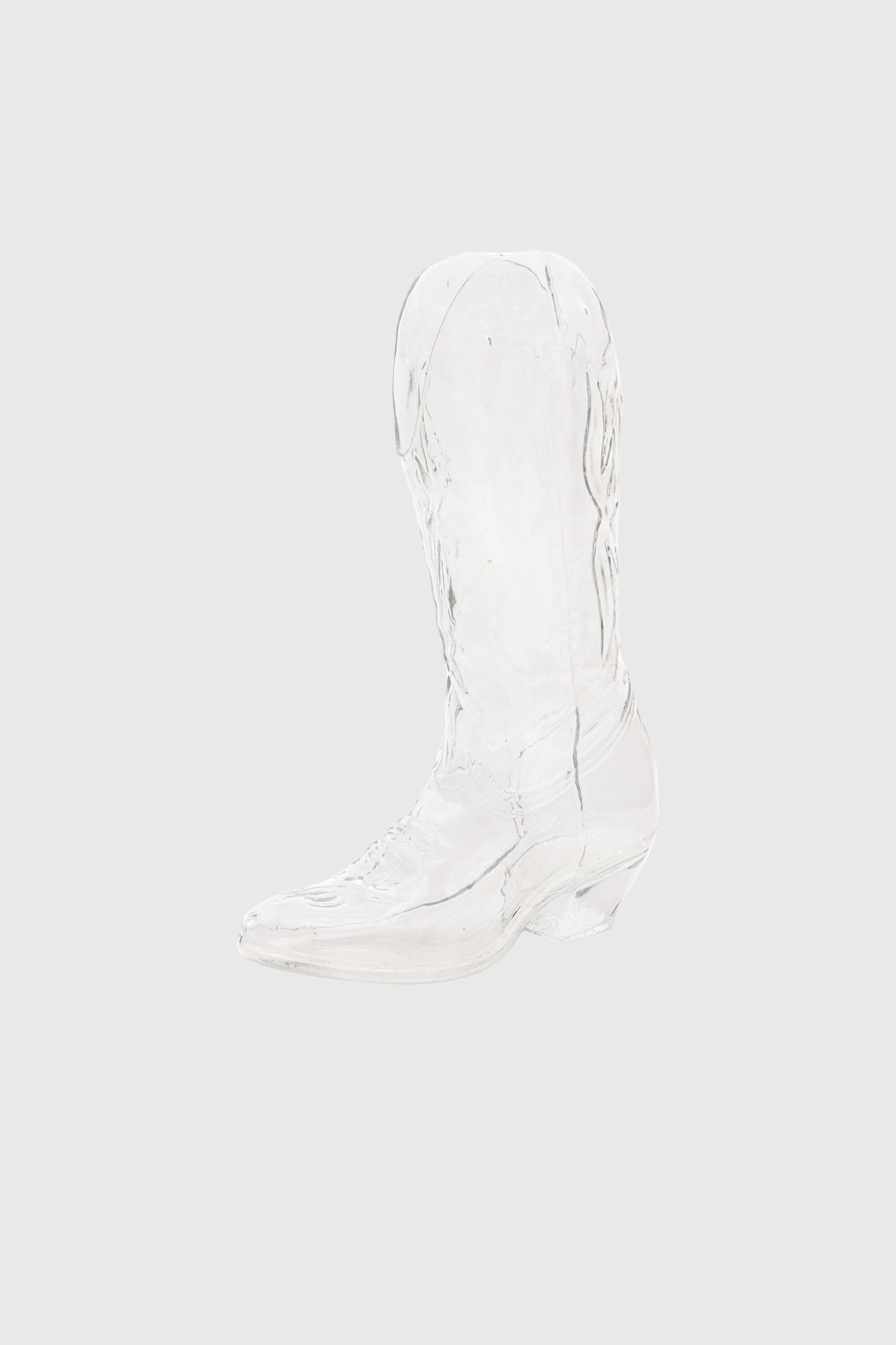 Diesel - 10064 GLASS VASE CRYSTALBOOTIE CM.24X8 H, Unisex's Glass vase in White - 1