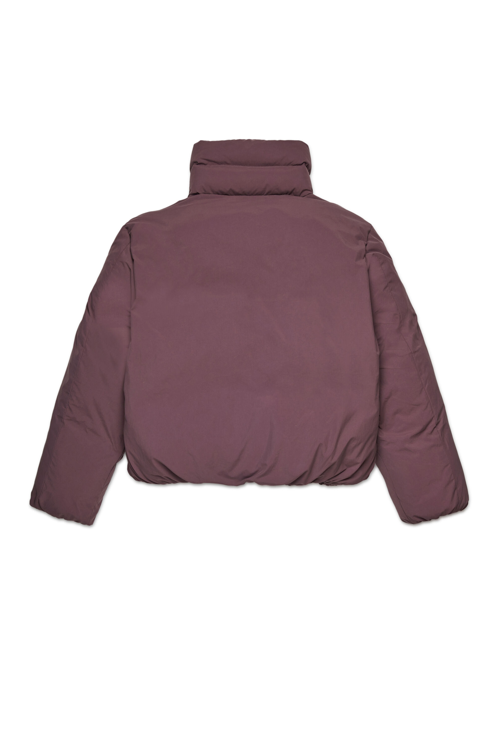 Diesel - JWRAVYS, Woman's Padded nylon jacket with zipper in Dark Violet - 2