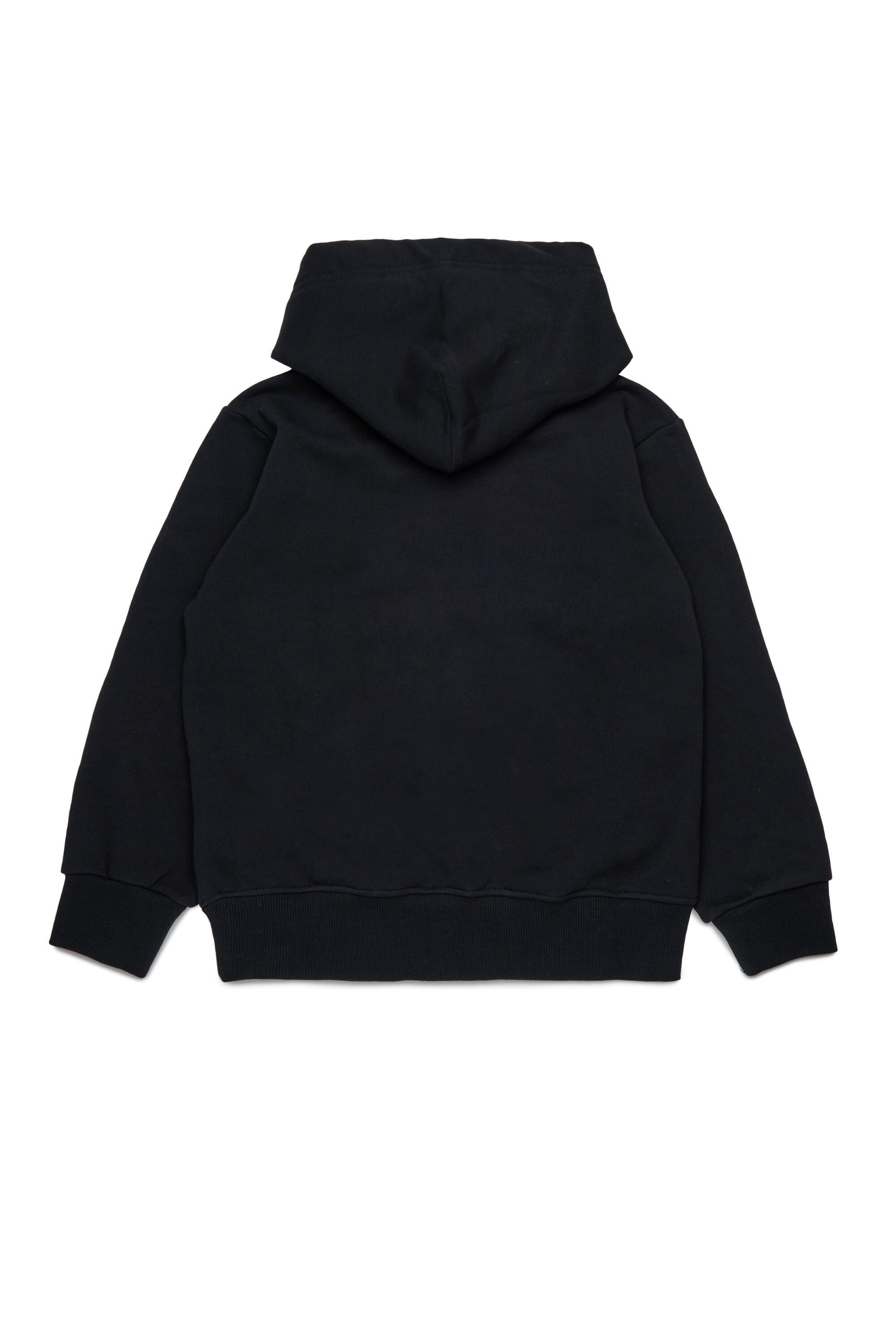 Diesel - SBONNIEHOOD OVER, Man's Cotton hoodie with Oval D logo in Black - 2
