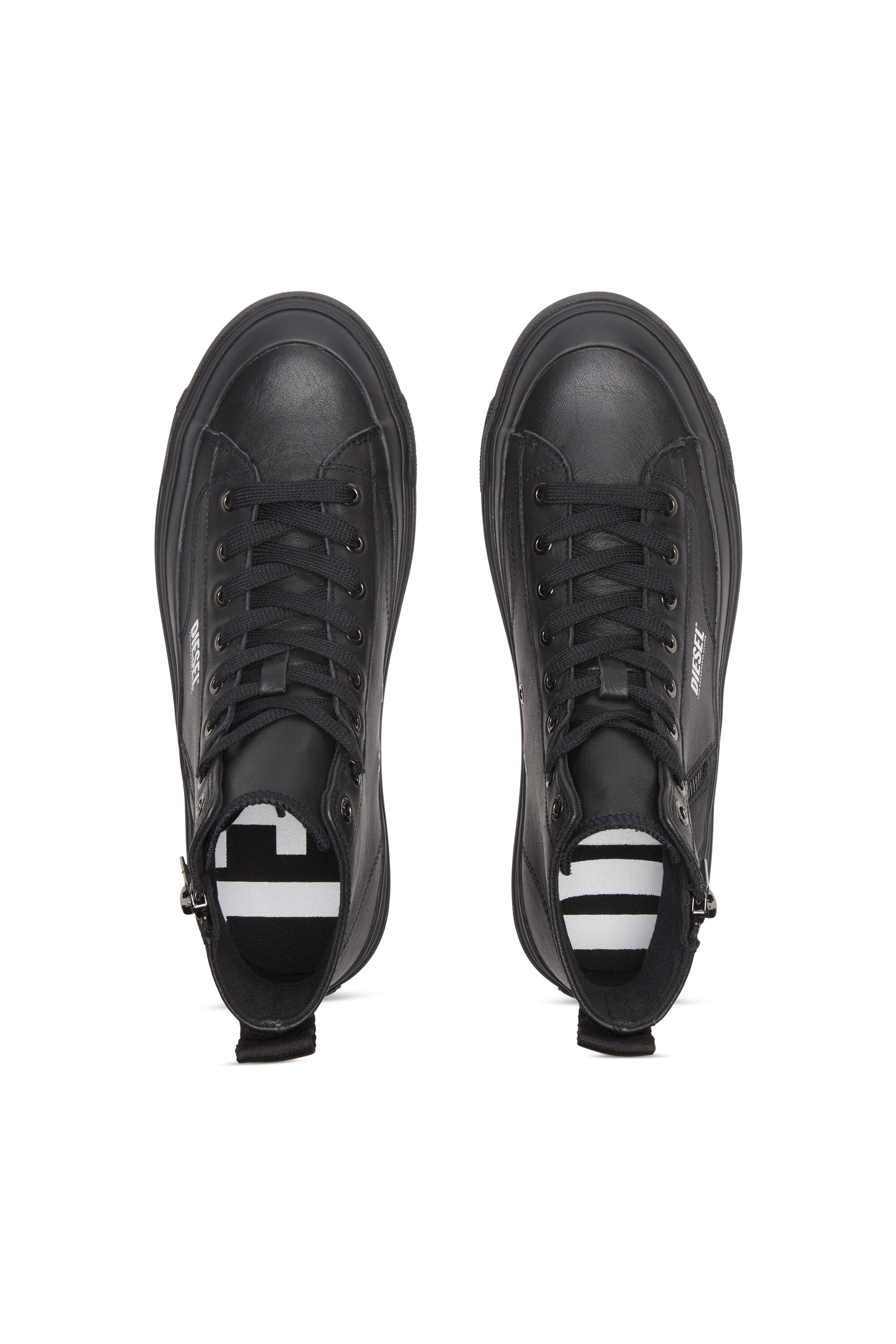 Diesel - S-ATHOS DV MID, Man S-Athos Dv Mid - High-top sneakers with side zip in Black - Image 4