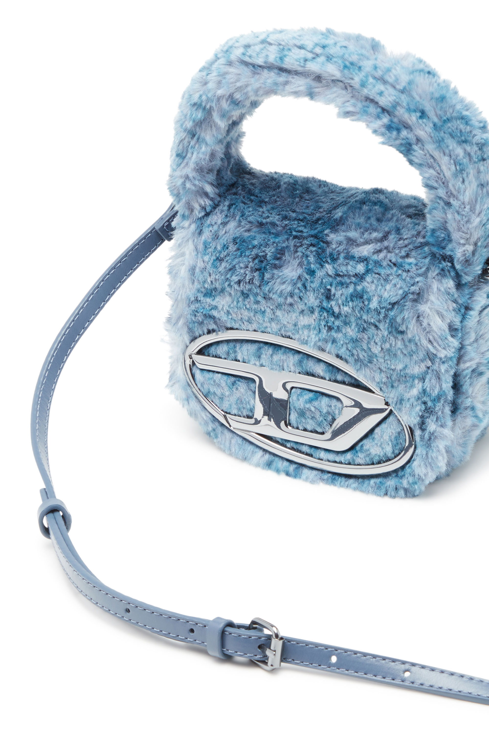 Diesel - 1DR XS, Woman 1DR Xs-Fluffy iconic mini bag in Blue - Image 2