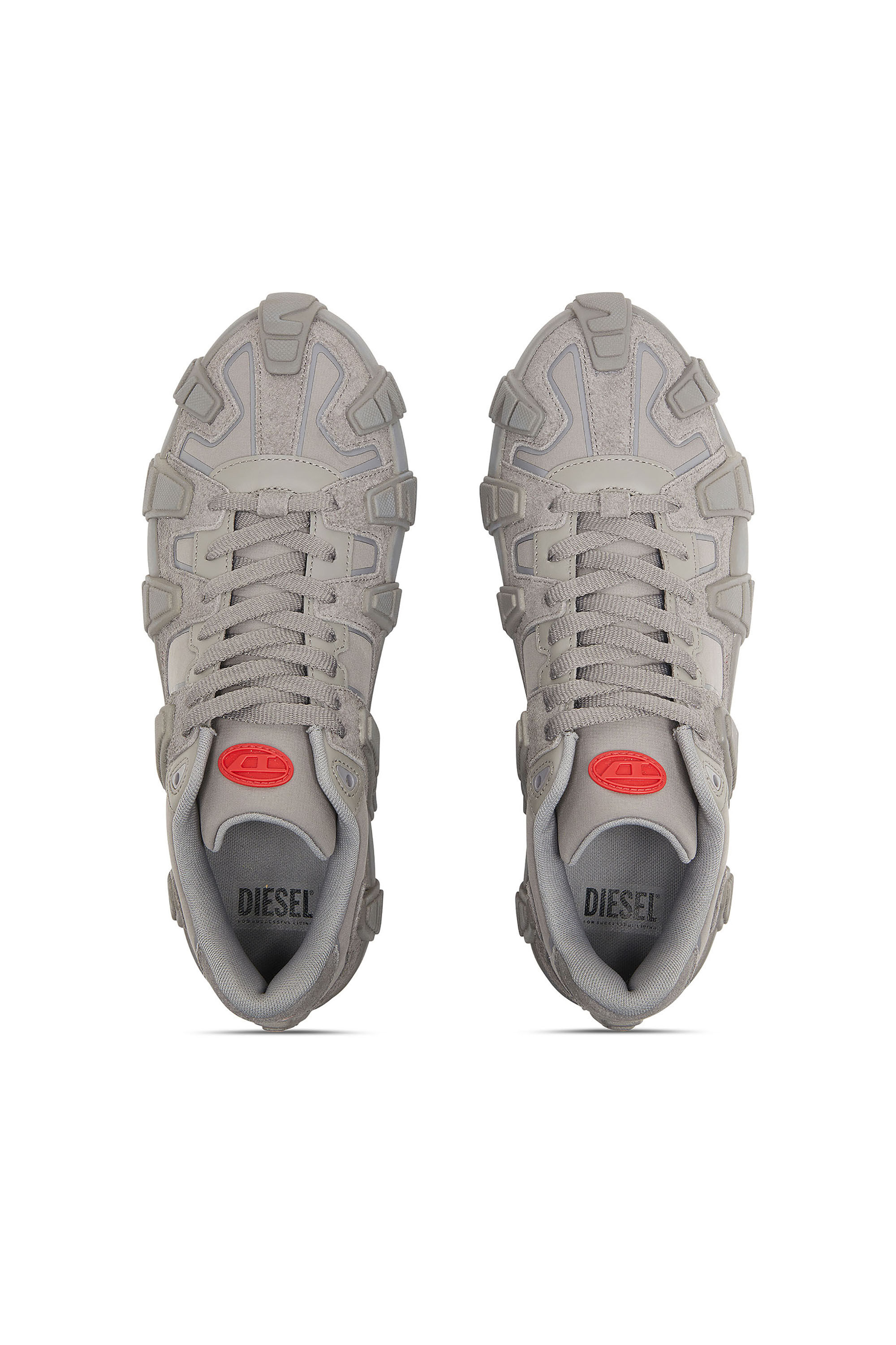 Diesel - S-D-GRIFFE LOW, Man's S-D-Griffe - Nylon sneakers in Grey - 4