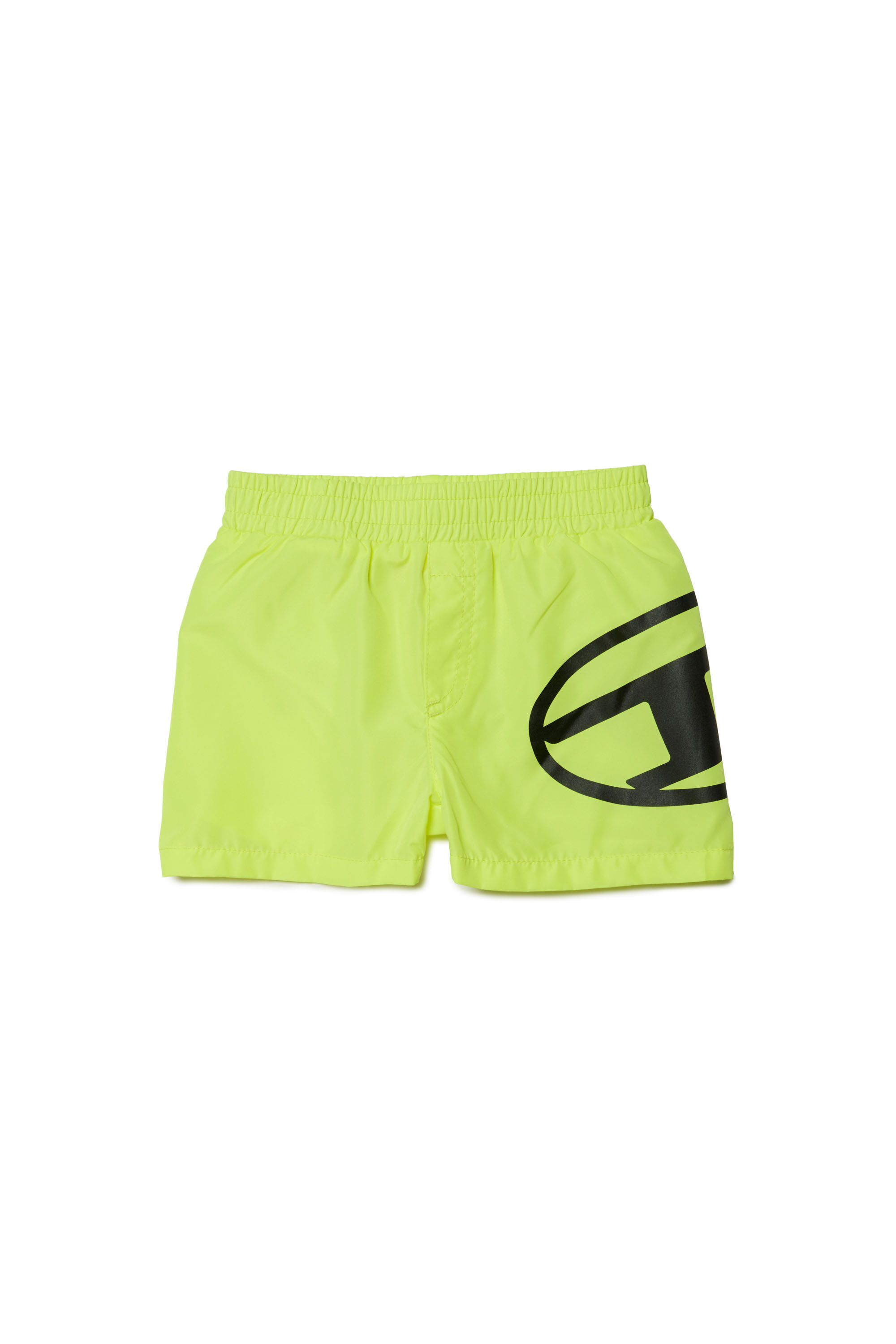 Diesel - MRULB, Man Swim shorts with Oval D logo in Yellow - Image 1