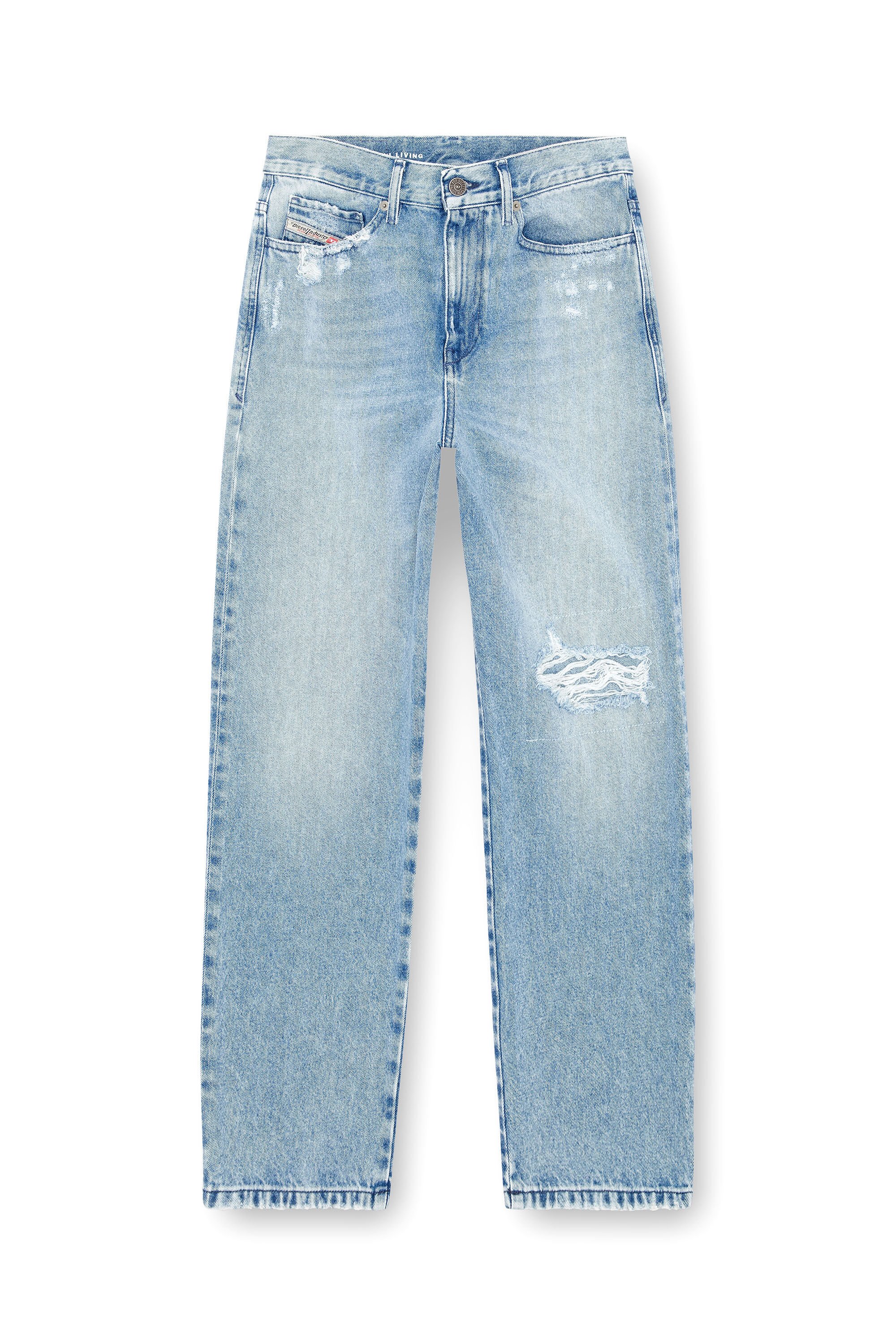 Diesel - Woman Boyfriend Jeans 2016 D-Air 09J80, Light Blue - Image 2