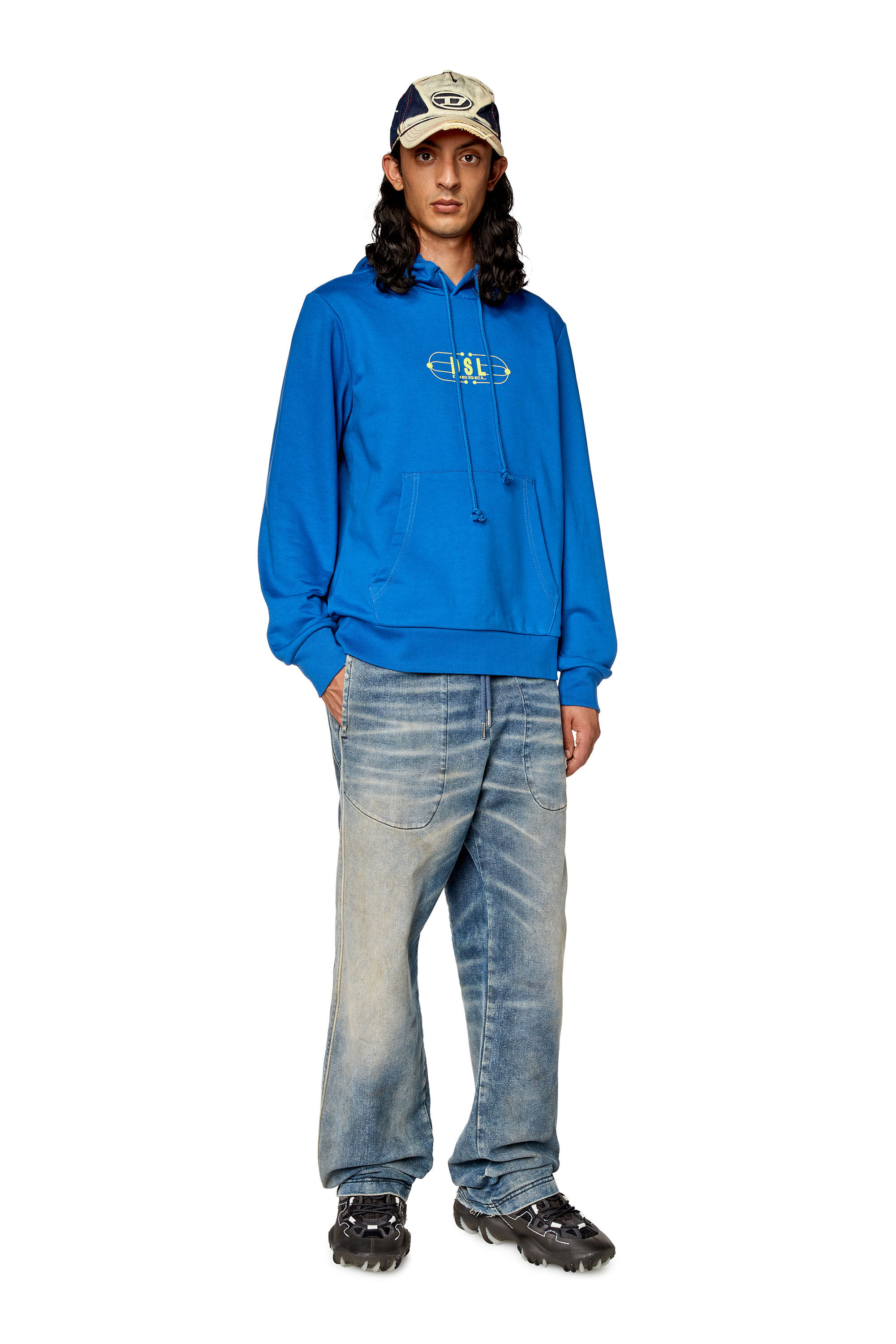 Diesel - S-GINN-HOOD-K35, Blue - Image 1