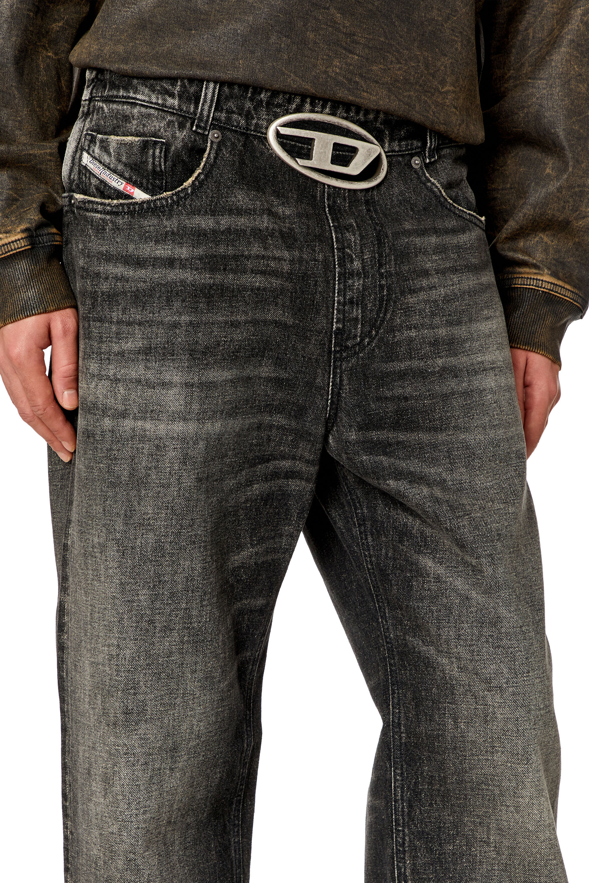 Diesel - Man Straight Jeans 2010 D-Macs 0JGAE, Black/Dark grey - Image 5