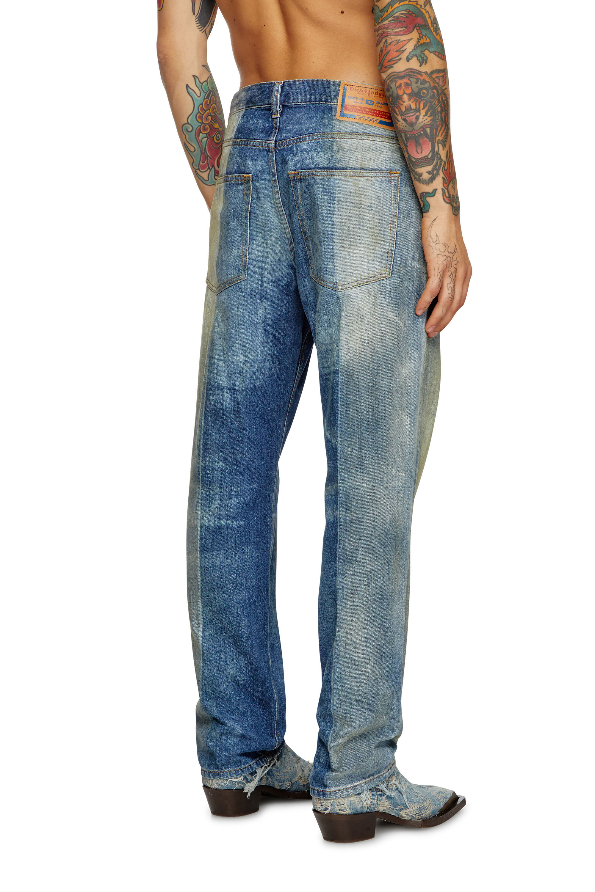 Diesel - Man Straight Jeans 2010 D-Macs 09L04, Medium blue - Image 4