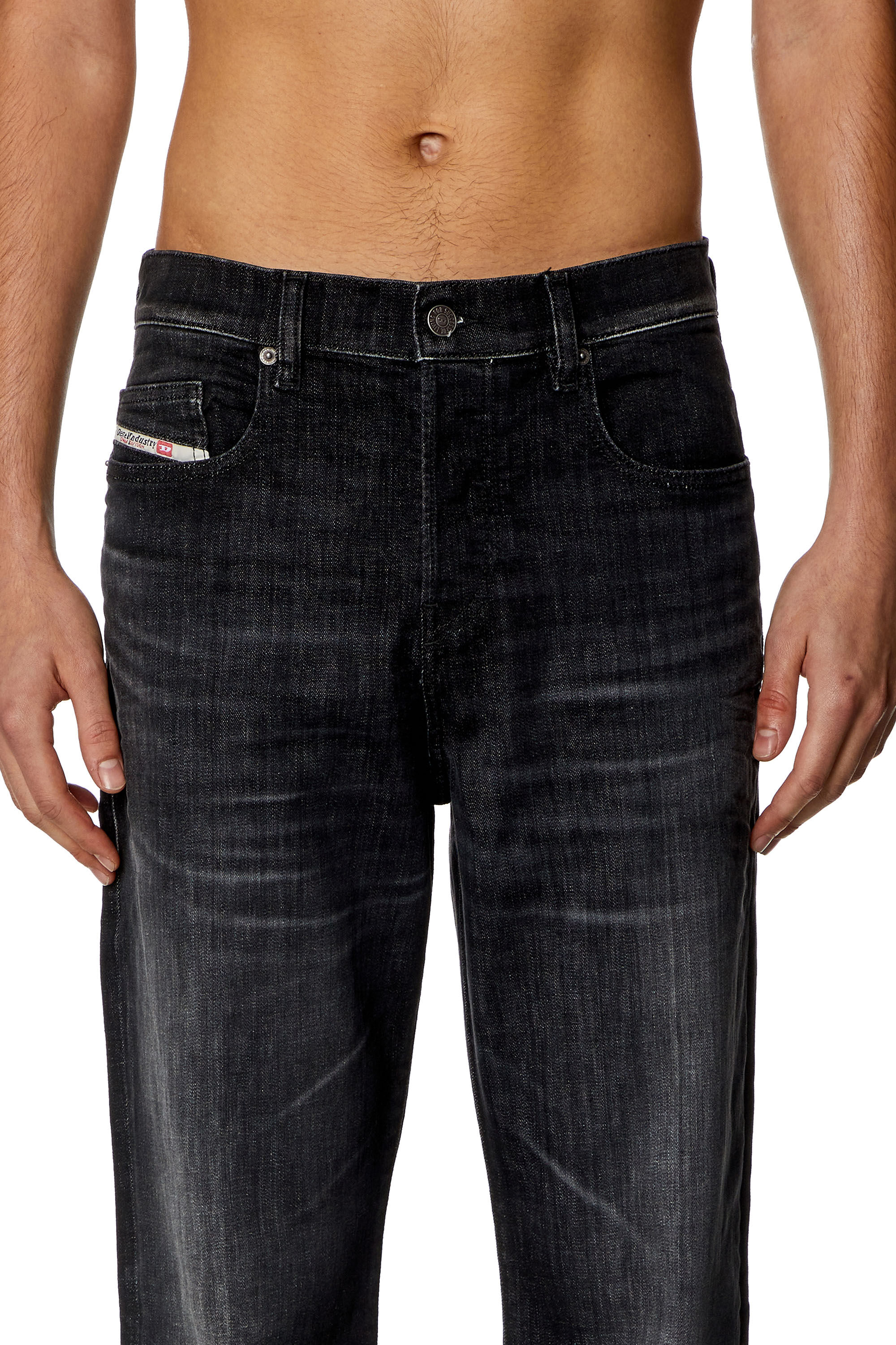 Diesel - Man Straight Jeans 2020 D-Viker 09H34, Black/Dark grey - Image 5
