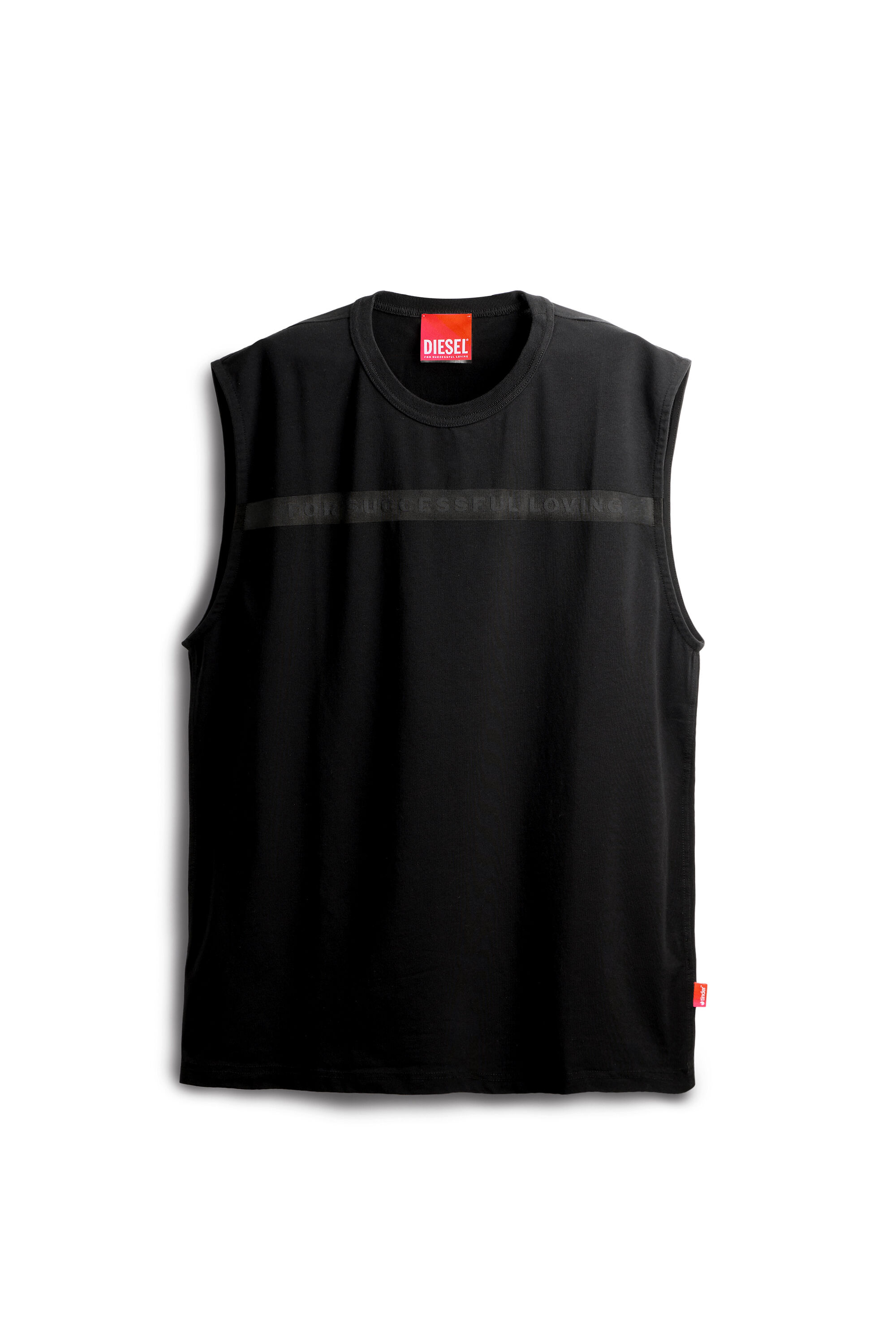 Diesel - PR-T-NORM-BISC-MATI-R, Unisex's Tank top with For Successful Loving logo in Black - 2